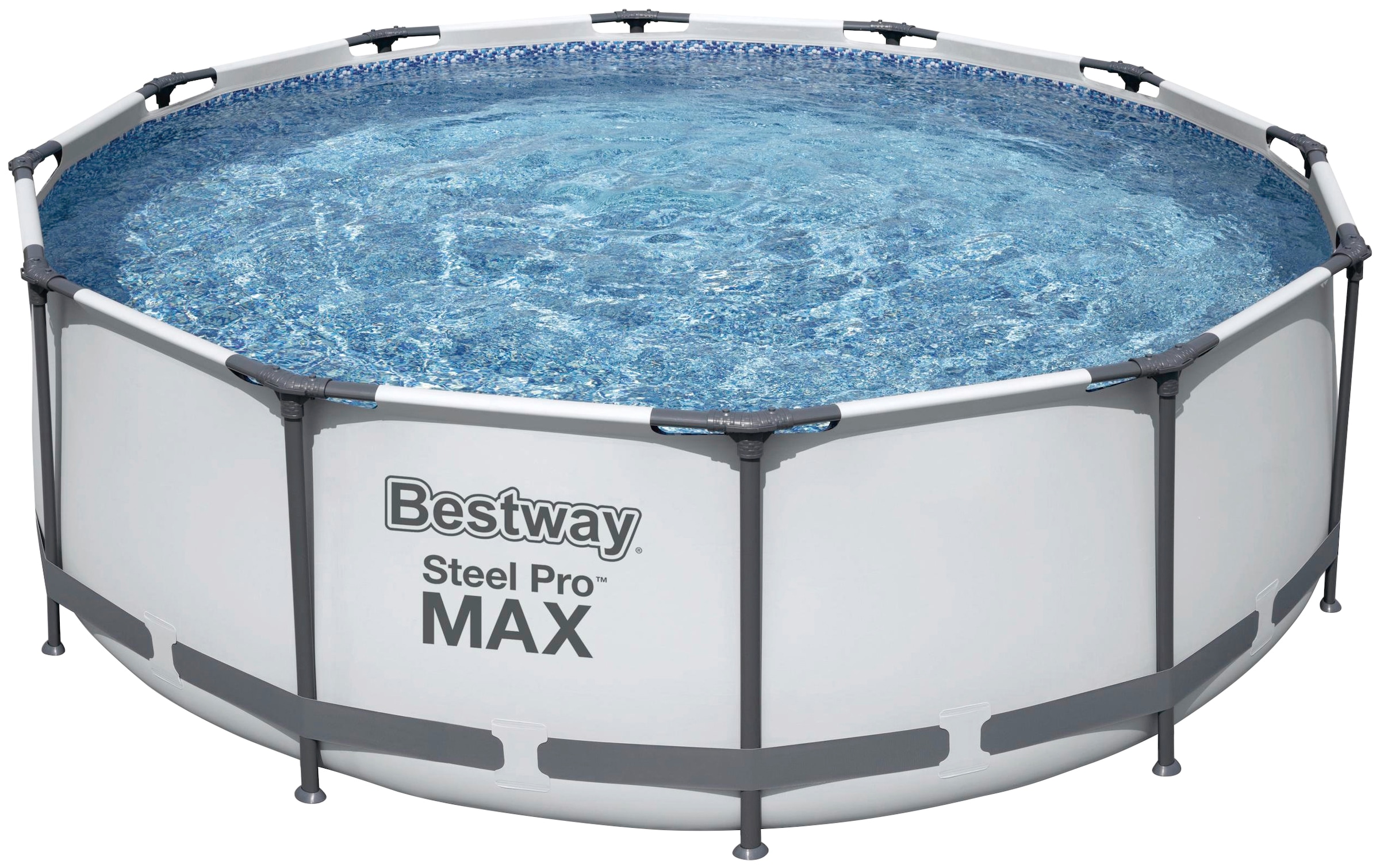 Bestway Framepool »Steel Pro MAX™ Frame«, (Set), ØxH: 366x100 cm