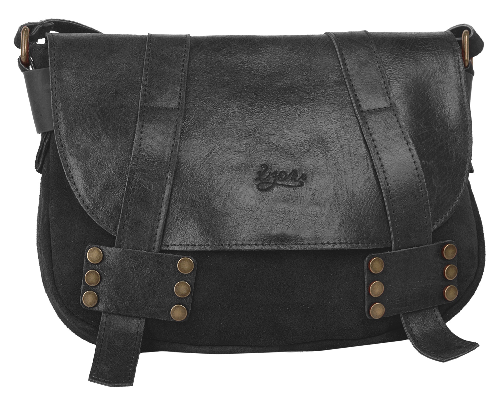 X-Zone Umhängetasche echt Leder, Made in Italy