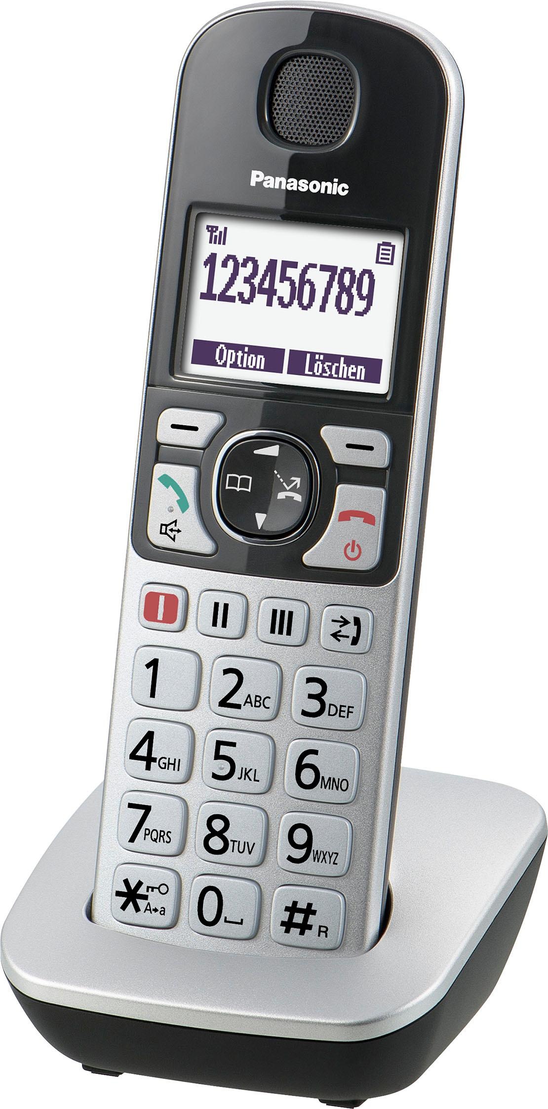 Panasonic Seniorentelefon »KX-TGQ500«, (Mobilteile: 1), mit IP-Technologie