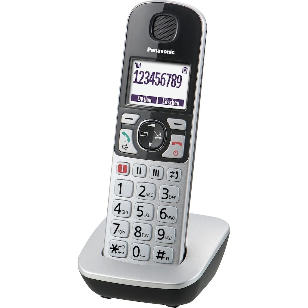 Panasonic Seniorentelefon »KX-TGQ500«, (Mobilteile: 1), mit IP-Technologie