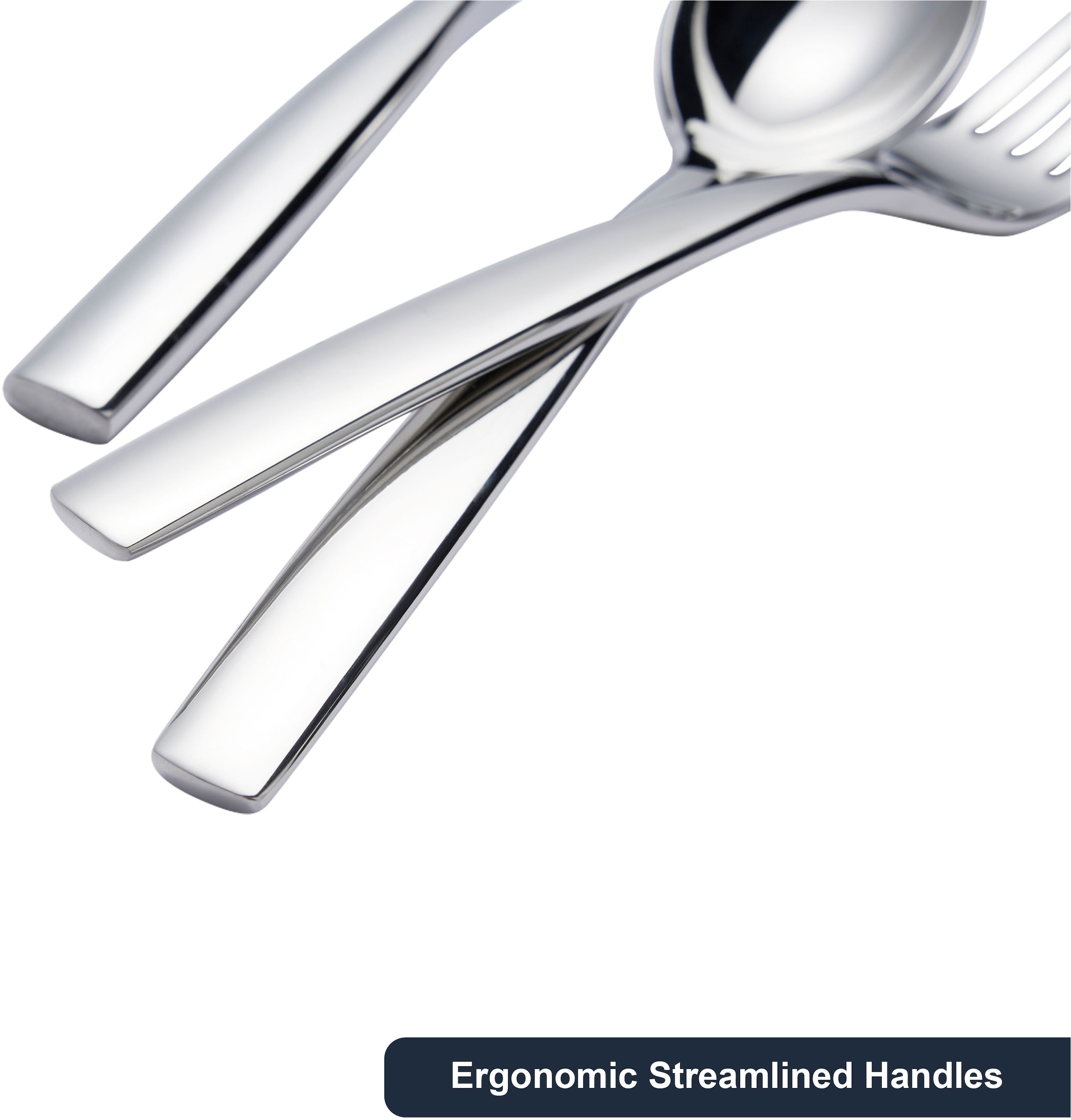 Hanseatic Besteck-Set »EXCLUSIVE«, (Set, 42 tlg.), stehendes Design von Ess- und Steakmessern