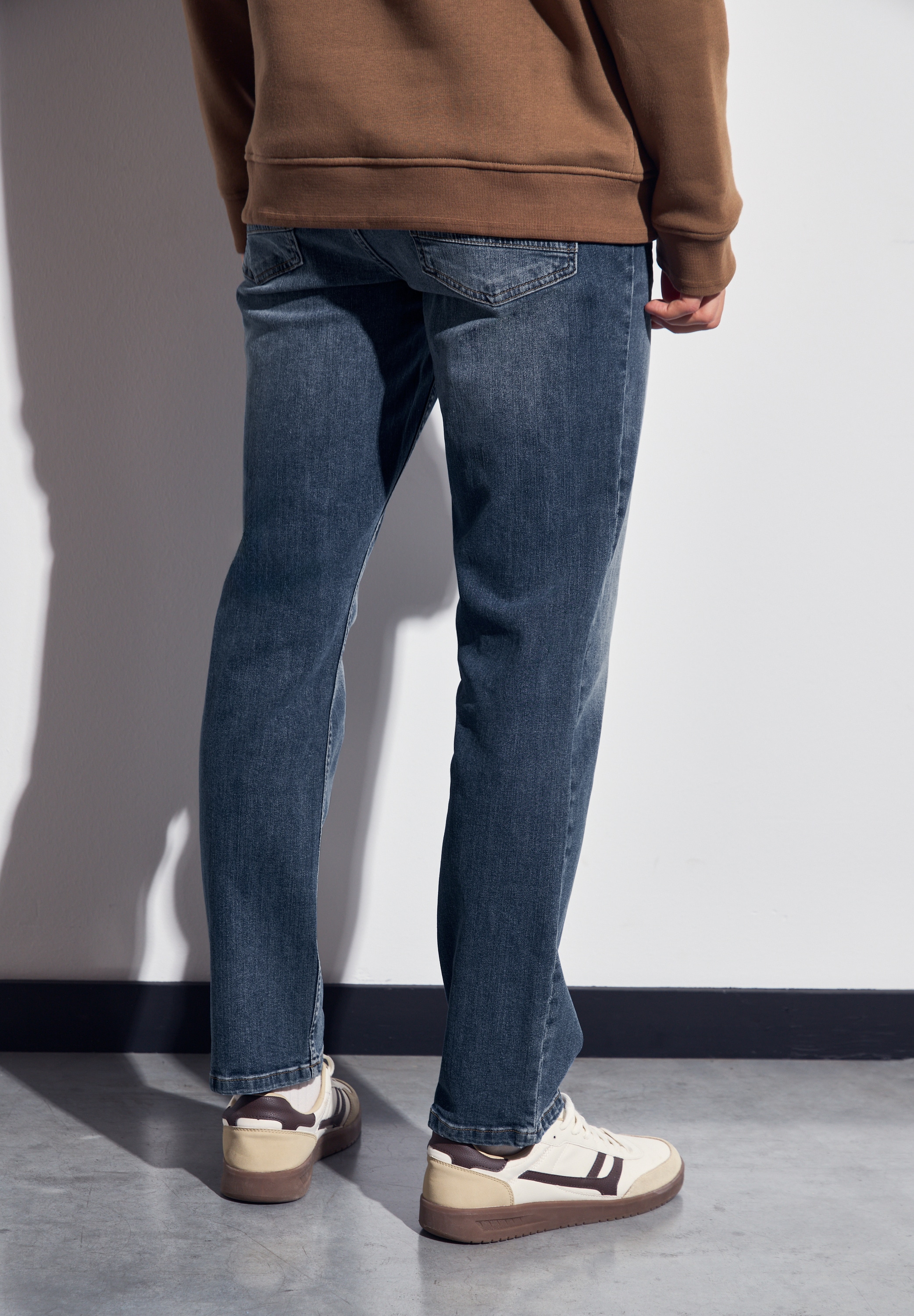 STREET ONE MEN Regular-fit-Jeans, aus Baumwolle mit Stretchanteil günstig online kaufen