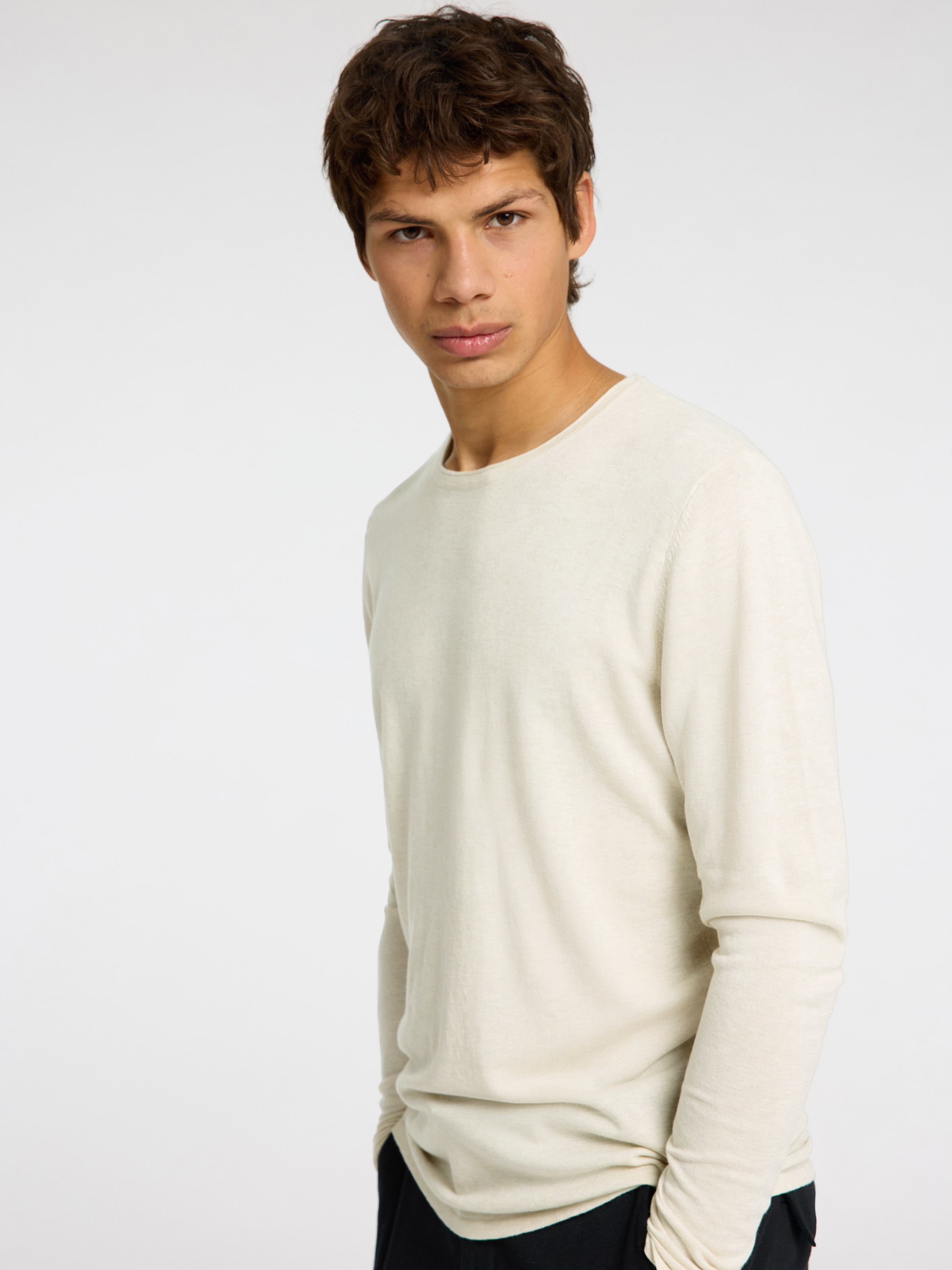 SELECTED HOMME Rundhalspullover SLHROME LS KNIT günstig online kaufen