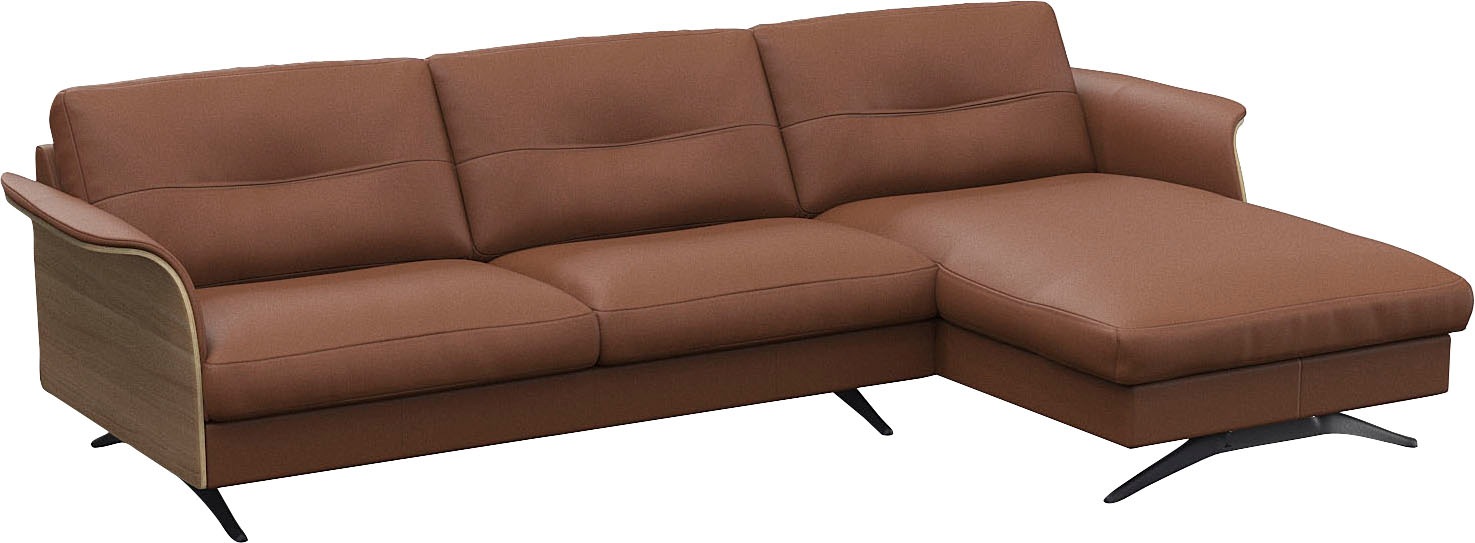 FLEXLUX Ecksofa »Glow, super bequem durch hochwertigem Sitzaufbau mit Federkern, L-Form«, Modernes skandinavisches Design