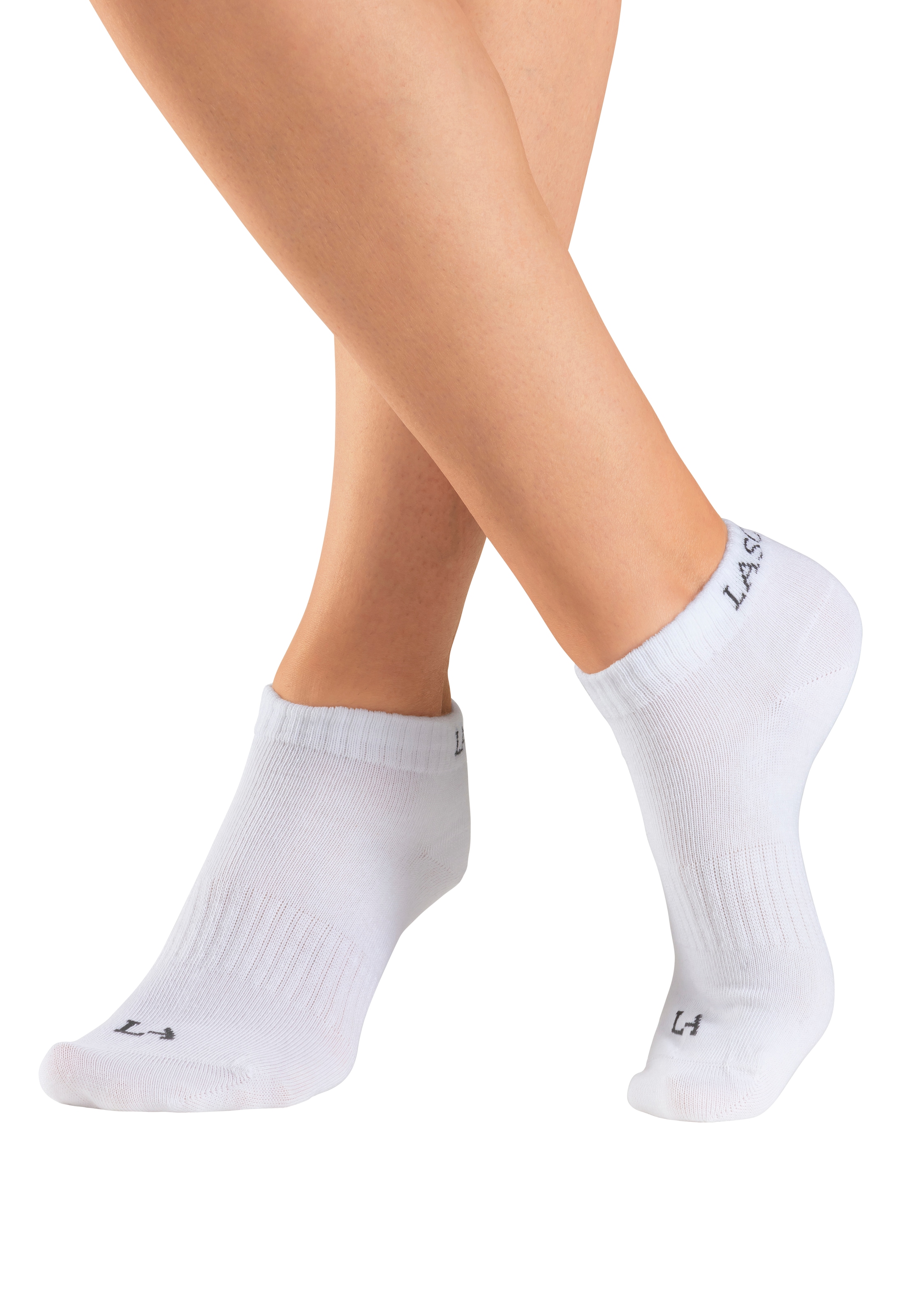 LASCANA ACTIVE Sneakersocken, (Packung, 6 Paar), mit eingestricktem Marken Logo