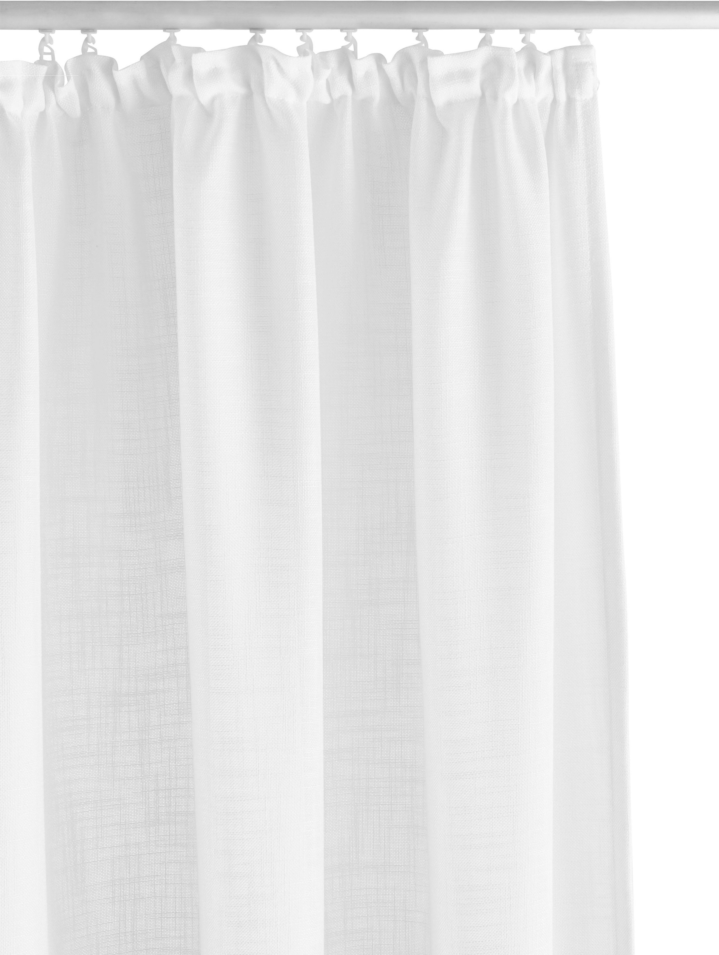 Thumbnail - my home Gardine "Nora" Kräuselband 1 Stk. tlg. Leinenlook, Polyester, strukturiert