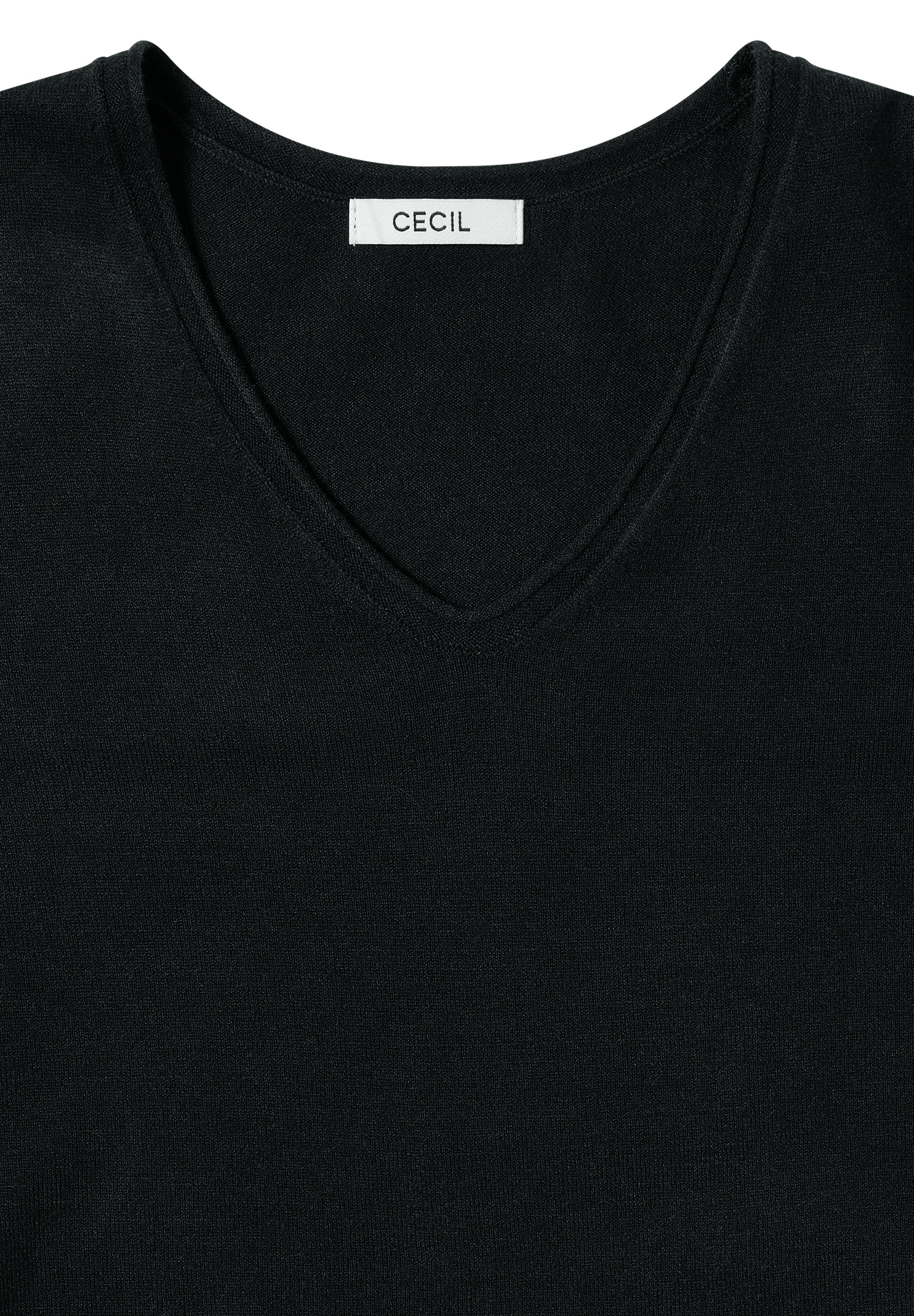 Cecil Strickpullover, mit Materialmix