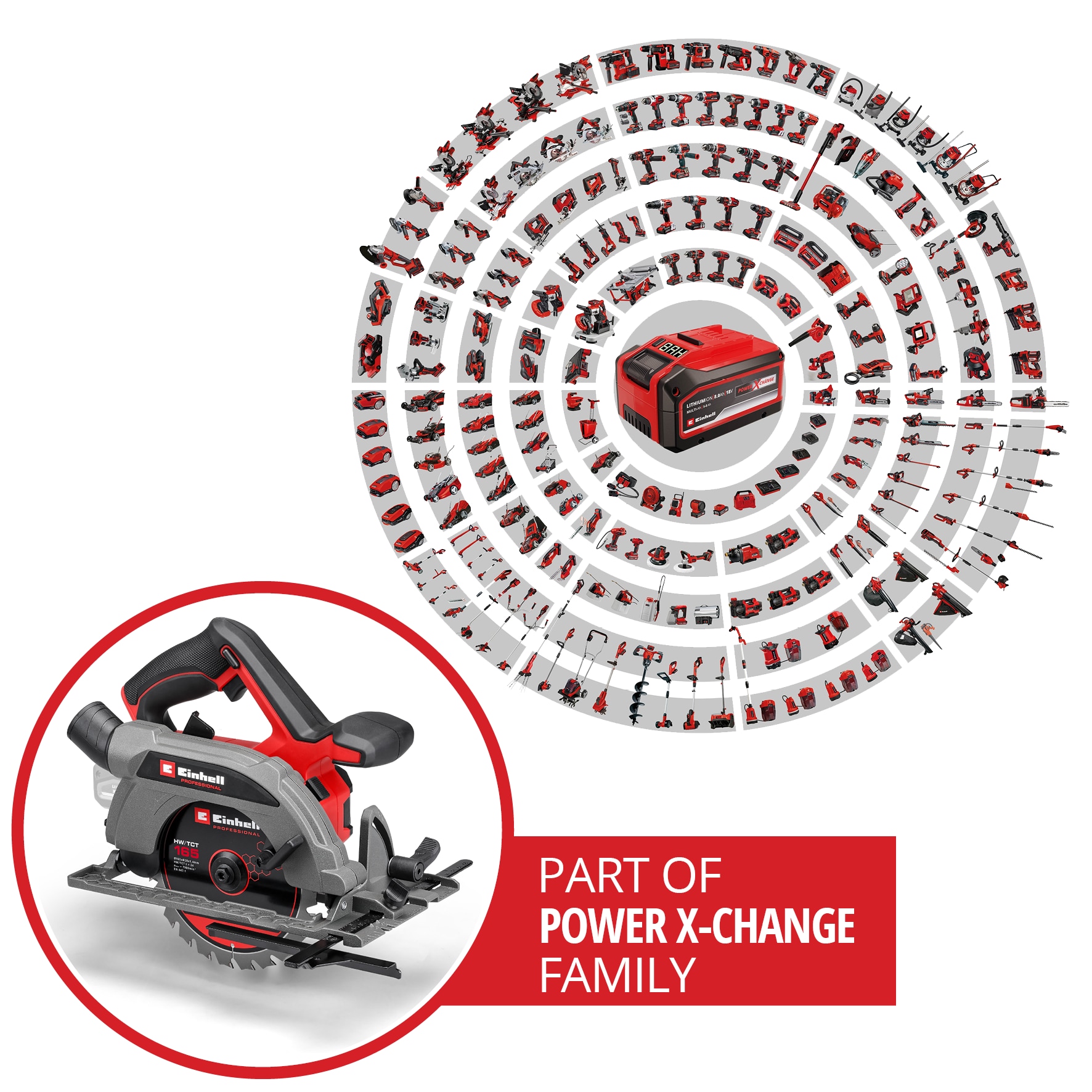 Einhell Akku-Handkreissäge »TP-CS 18/165 Li BL - Solo«, ohne Akku und Ladegerät