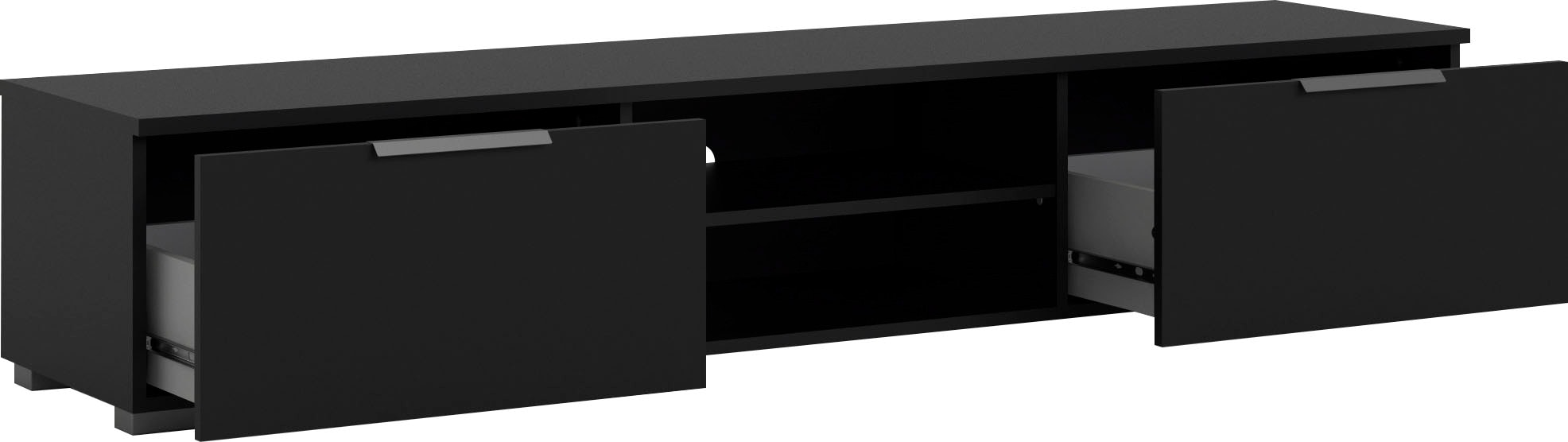 INOSIGN TV-Board »Match, TV-Möbel, Fernsehtisch, TV-Unit, Media-Möbel, Sideboard,«, mit 2 Schubladen und 1 offenen Fach, Breite 172,7 cm, Höhe 33 cm