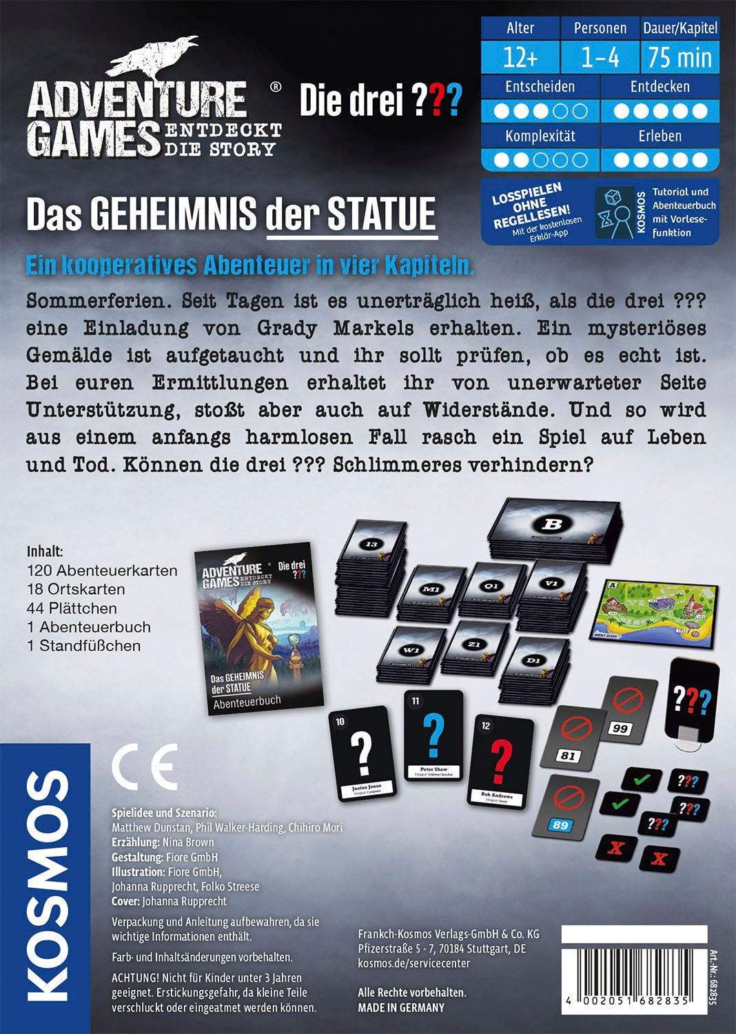 Kosmos Spiel »Adventure Games - ??? Das Geheimnis der Statue«, Made in Germany