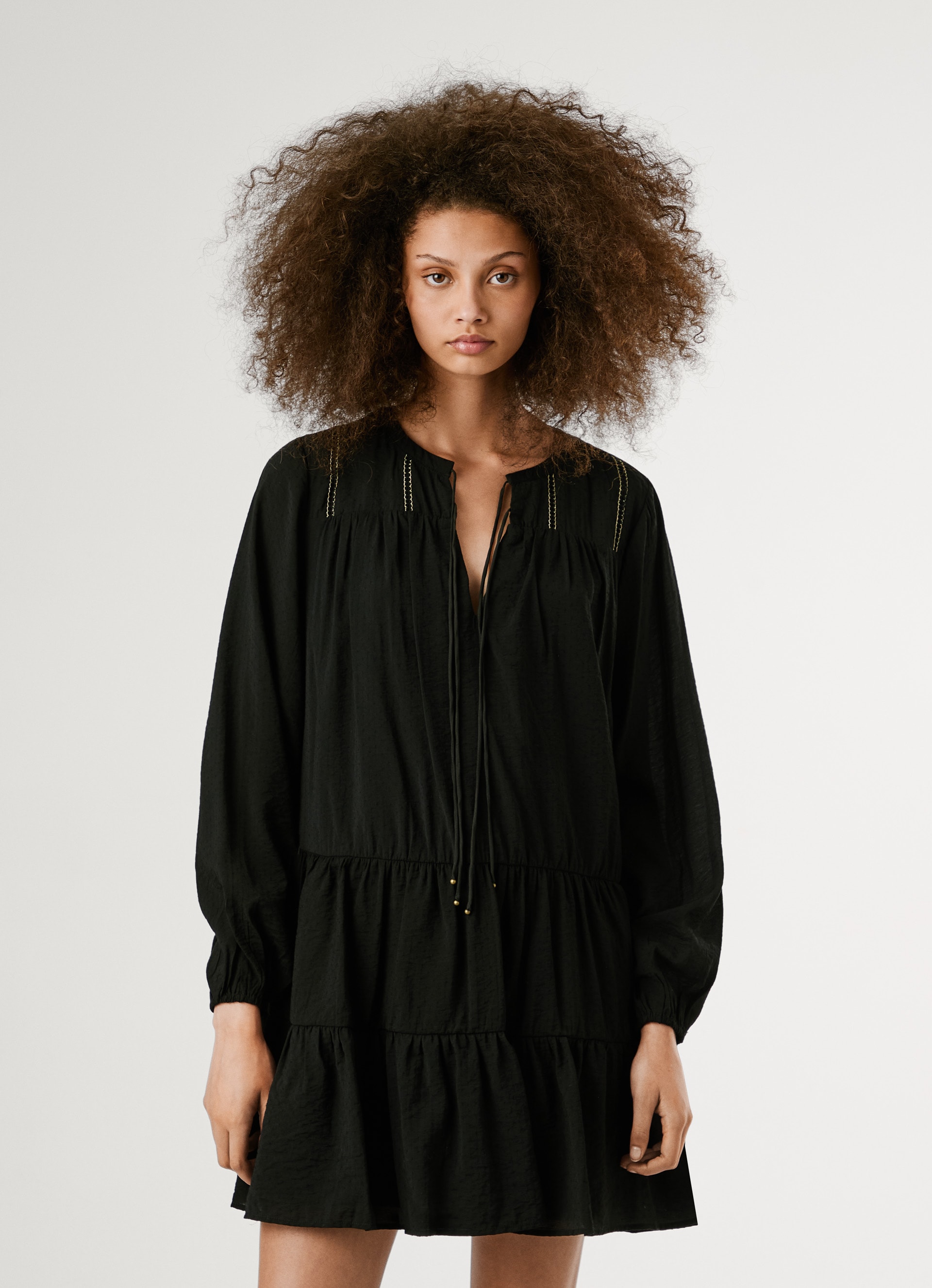 Pepe Jeans Tunikakleid "PAULE DRESS", mit Stufenschnitt günstig online kaufen