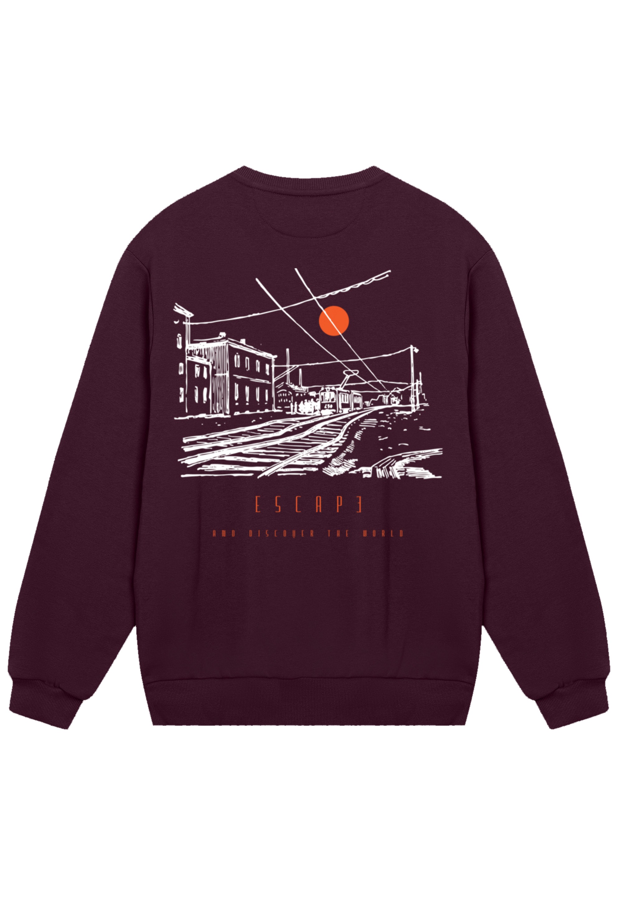 F4NT4STIC Sweatshirt "Escape Discover the World Town Train Station", Premiu günstig online kaufen