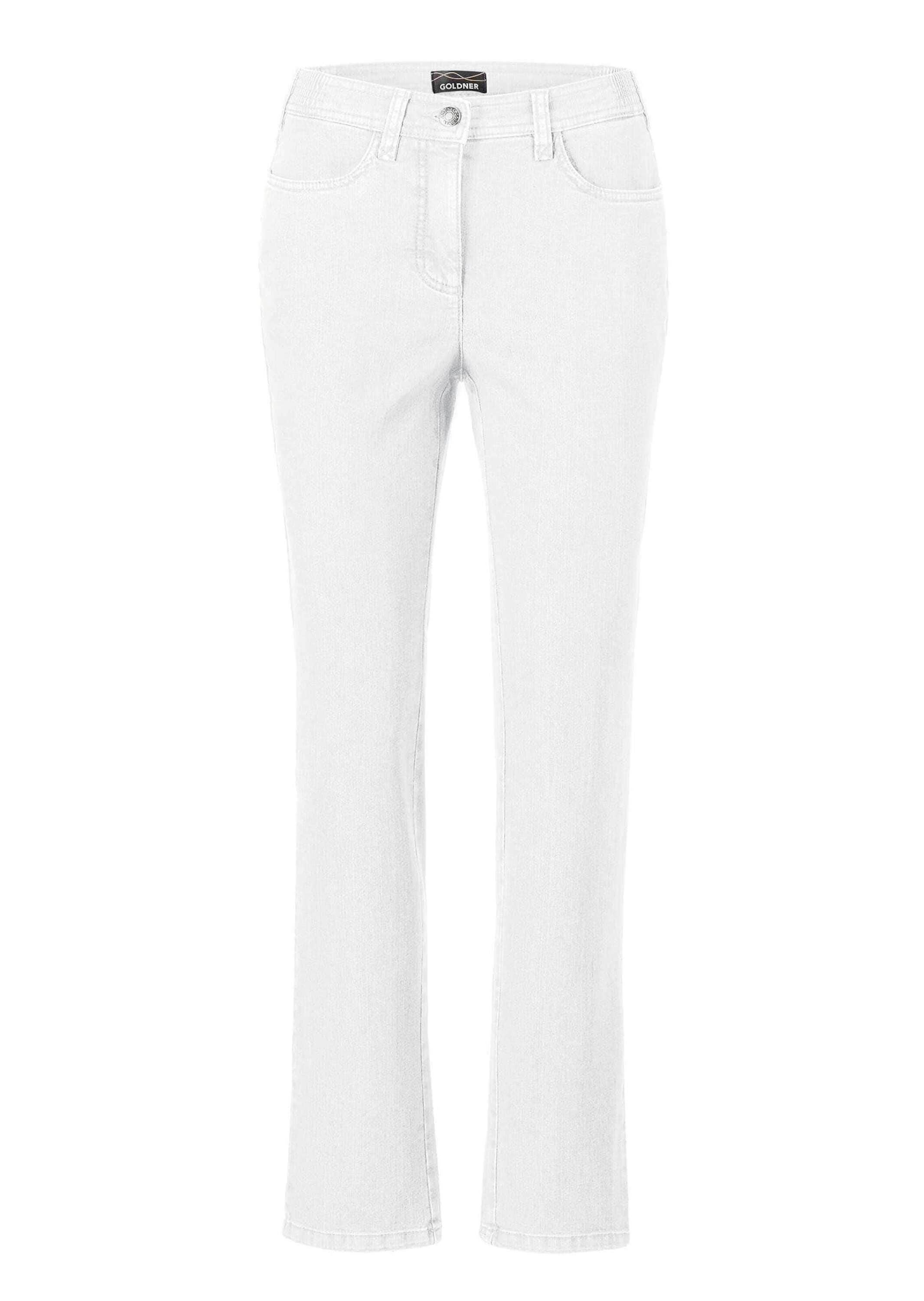 GOLDNER Regular-fit-Jeans "Kurzgröße Denimhose mit Stretchkomfort" Ohne