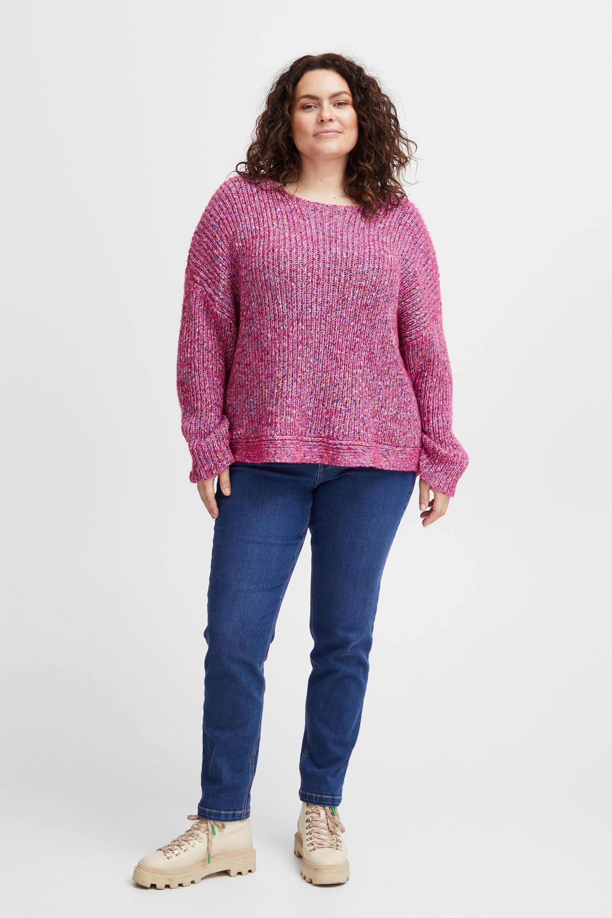 fransa Strickfleece-Pullover »Strickpullover FPSpotta«
