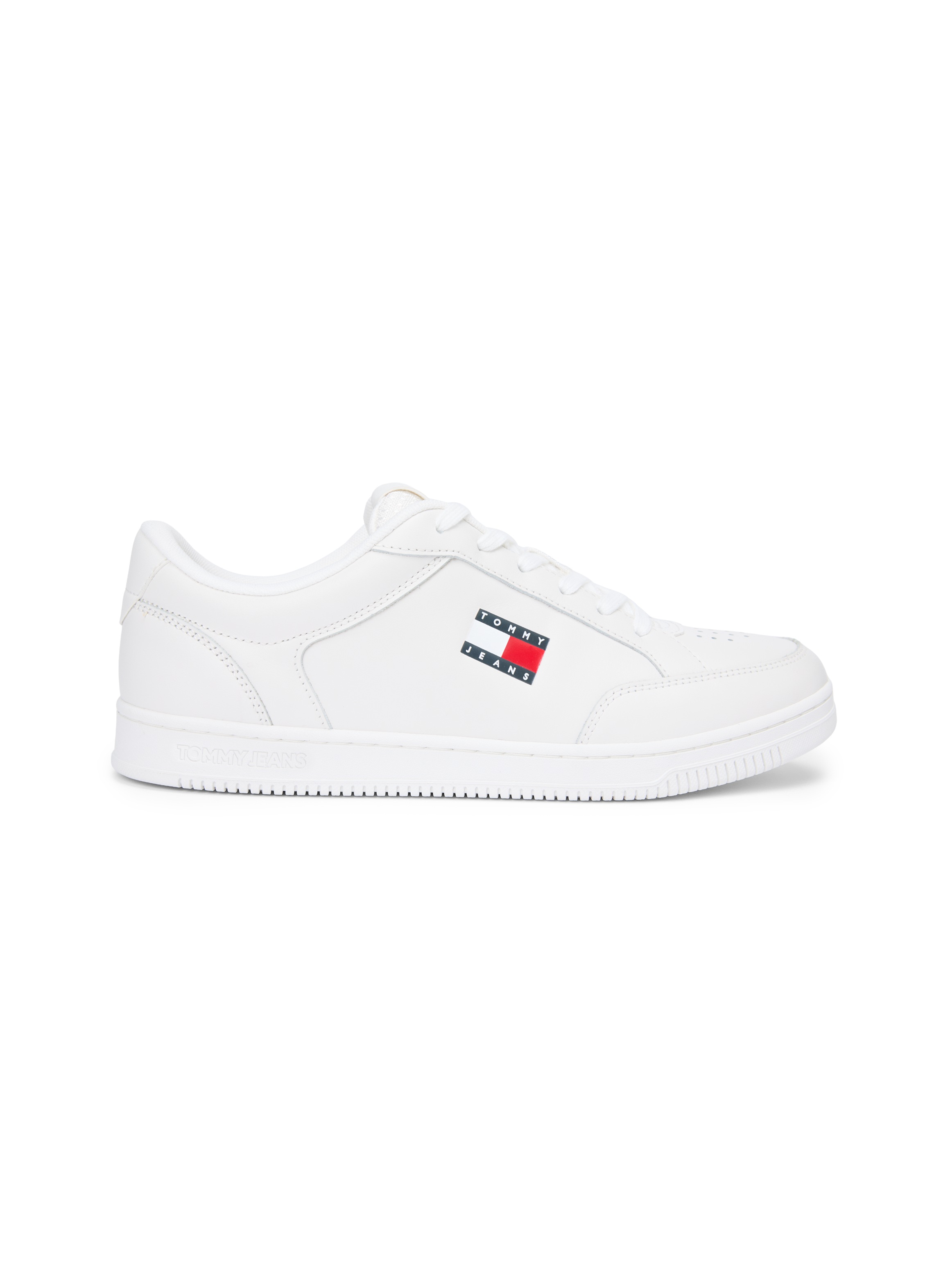 Tommy Jeans TJM Cupsole Long Lace Leather Sneaker Ecru 41 3