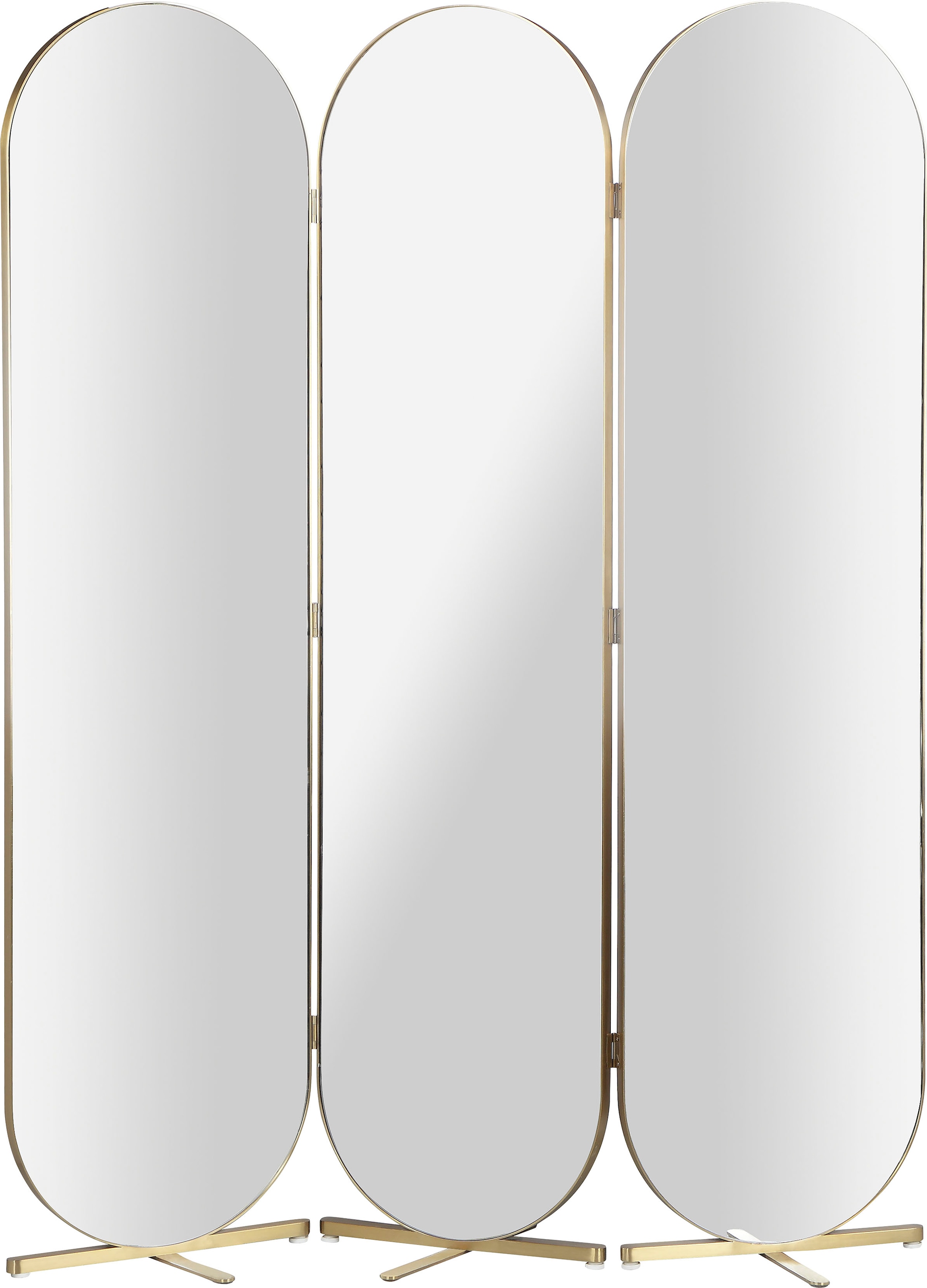 Guido Maria Raumteiler, ovale Breite 138,5 cm Rückseite Samtvelours Kretschmer Spiegelflächen, BAUR mit Home&Living Bezug, 