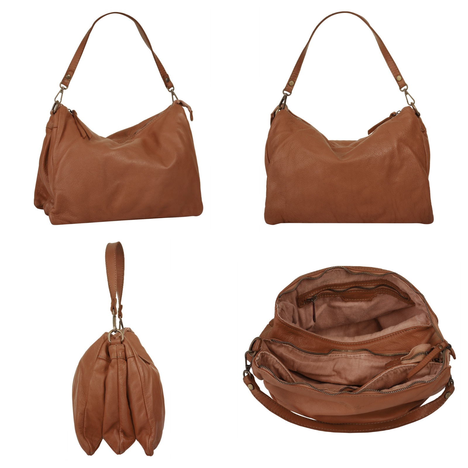 Samantha Look Umhängetasche, echt Leder, Made in Italy günstig online kaufen