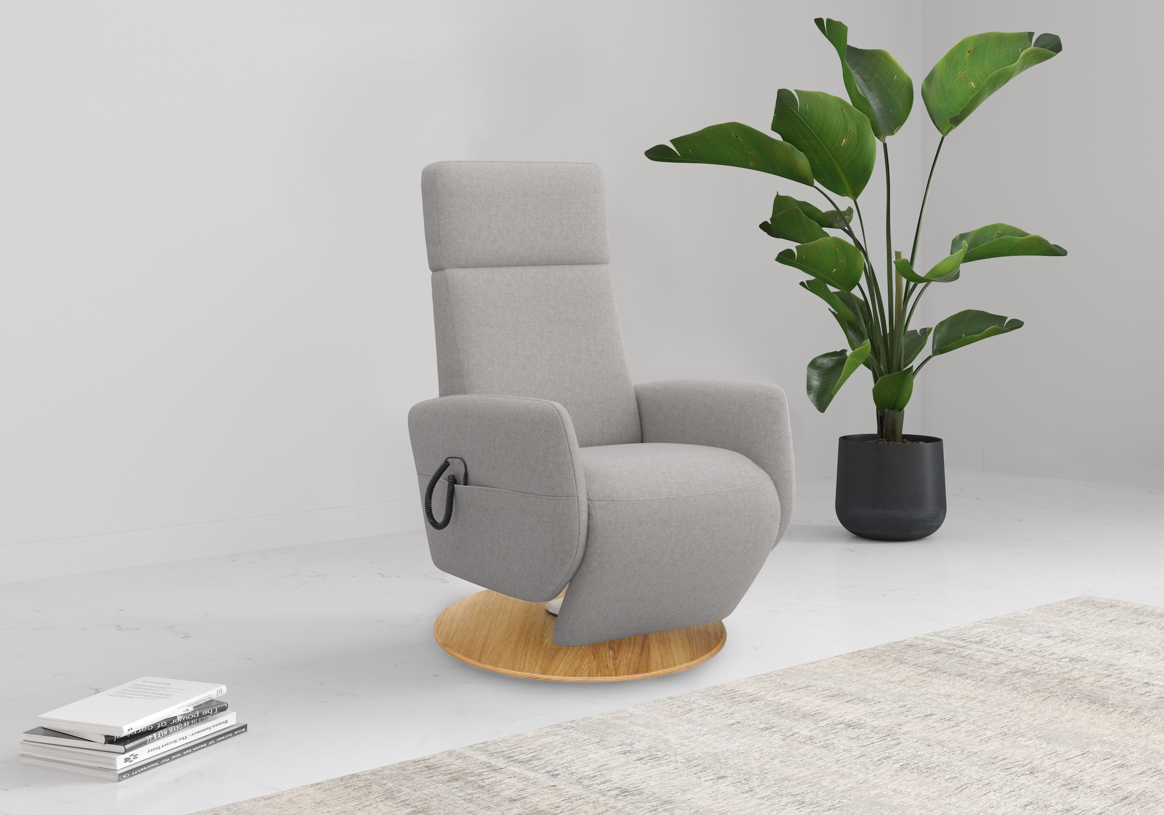 Home affaire TV-Sessel "Rochelle, inkl. Kopfteilverstellung & 360 Drehfunkt günstig online kaufen