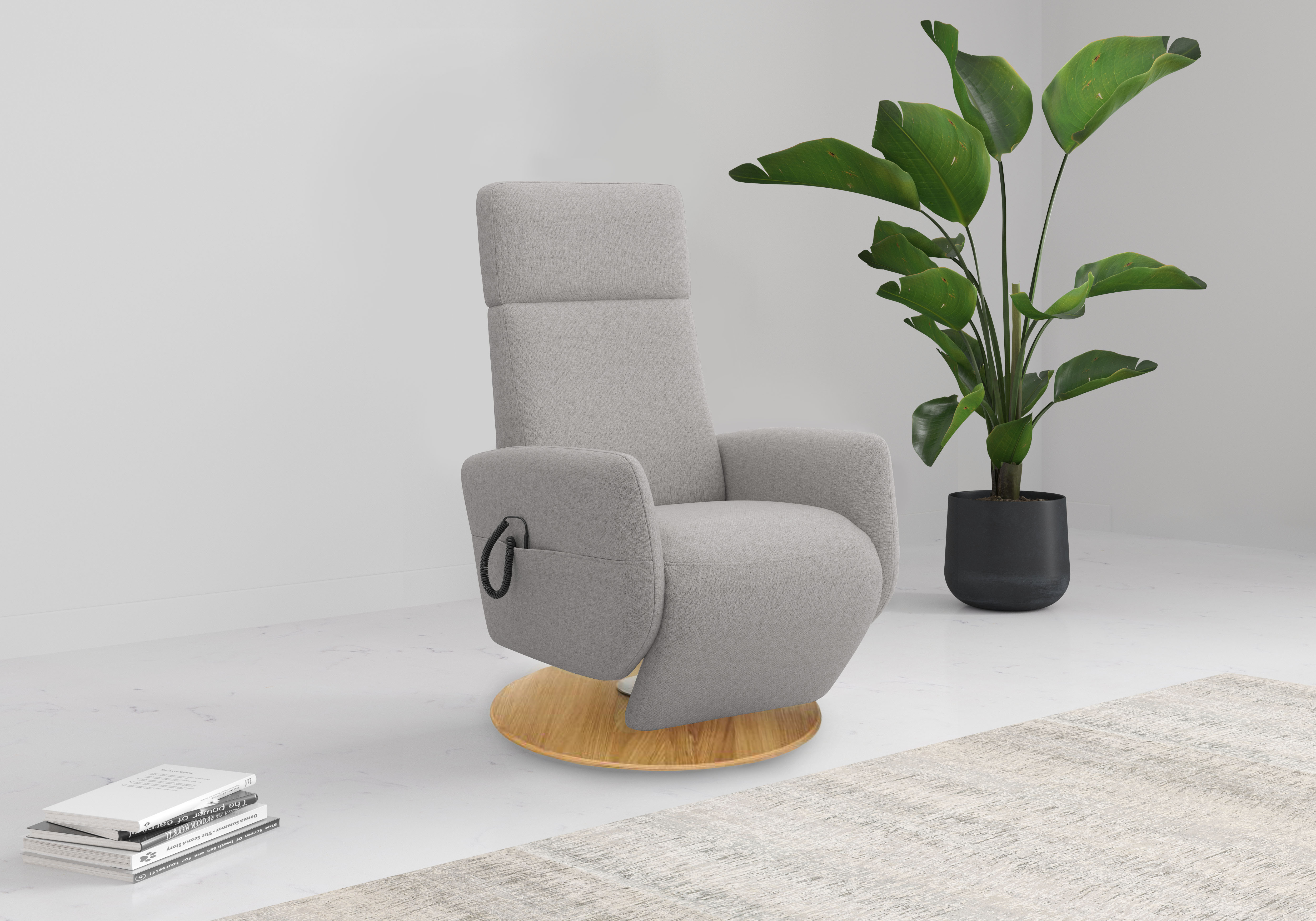 OTTO home TV-Sessel "Rochelle, inkl. Kopfteilverstellung & 360 Drehfunktion" 1 Stk. tlg. TV-Sessel mit Drehfunktion 360 Grad