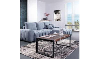 Couchtisch »Titan«, moderne Kombination aus Metall und Massivholz