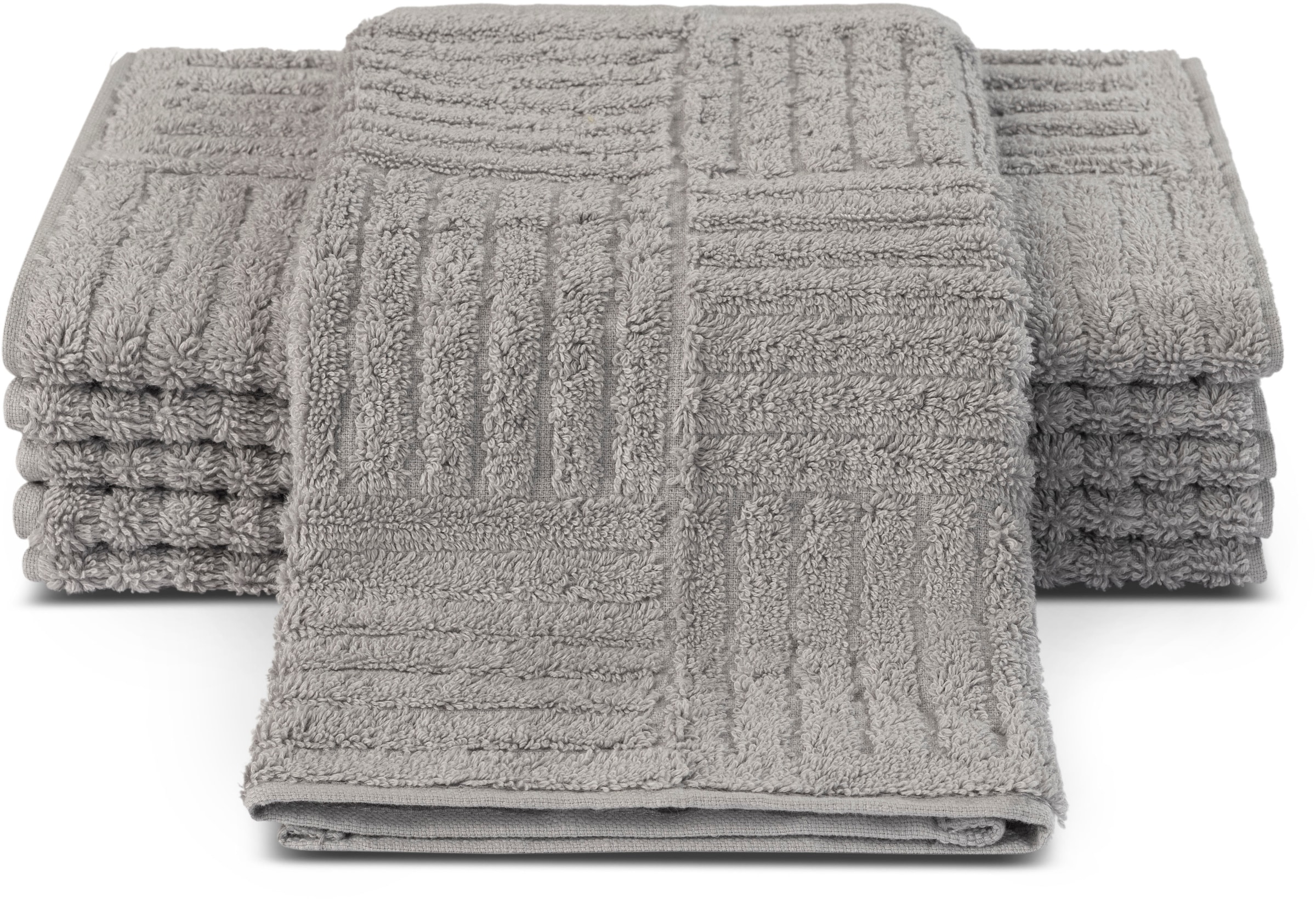 ROSS Gästehandtücher "CARRE" 100% Baumwolle, Rippenstruktur, große Farbausw günstig online kaufen