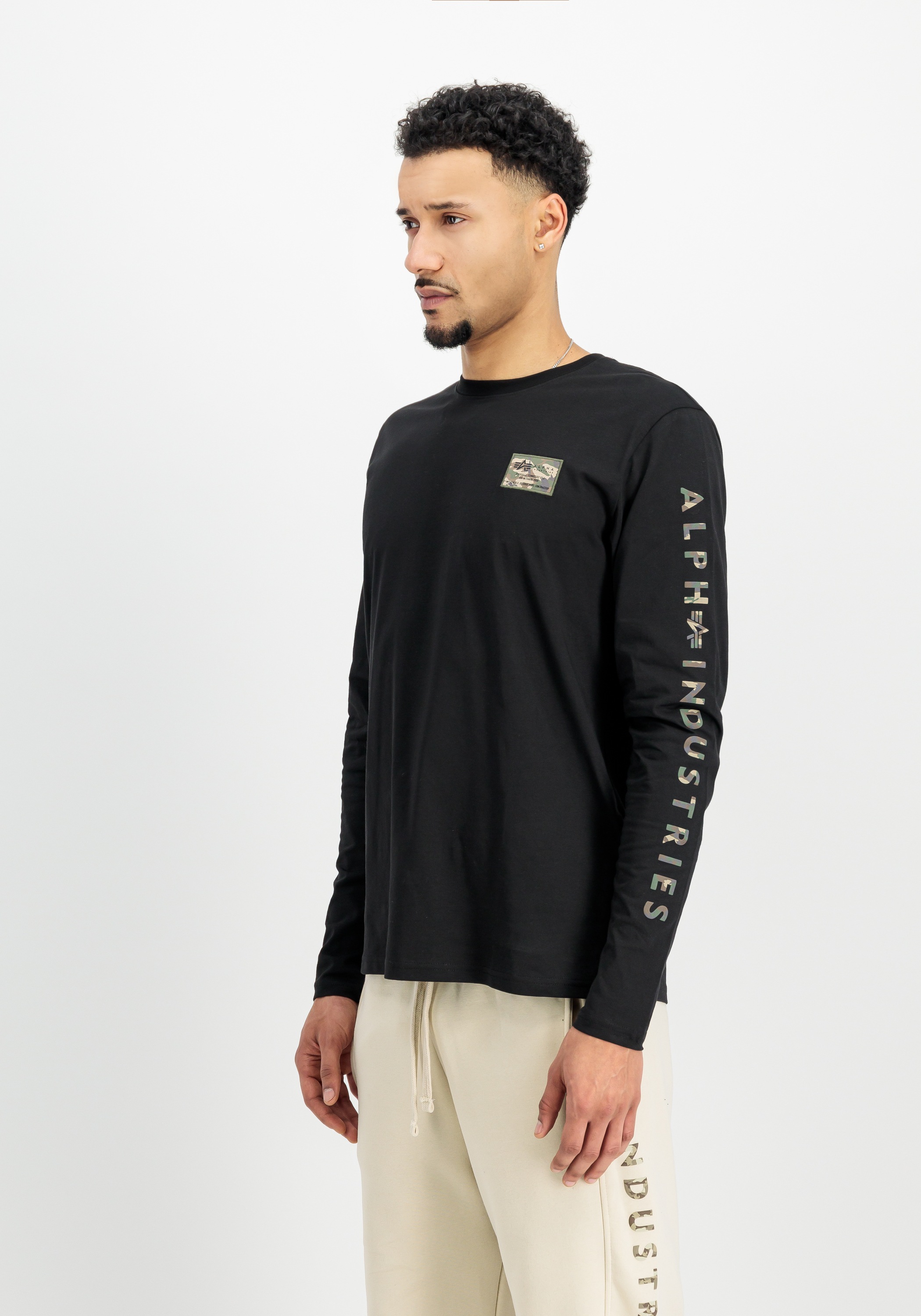 Alpha Industries Longsleeve »Alpha Industries Men - Longsleeves Camo Sleeve Longsleeve«