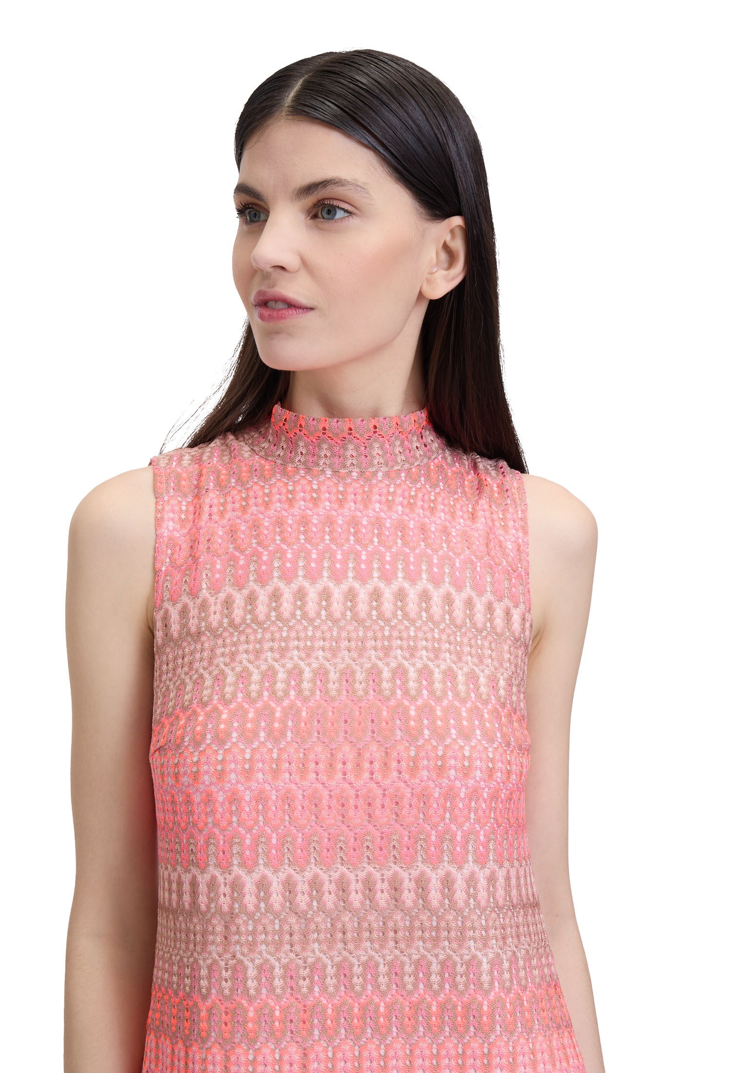 Cartoon Midikleid »Damen mit Stehkragen« Ohne Tasche Design