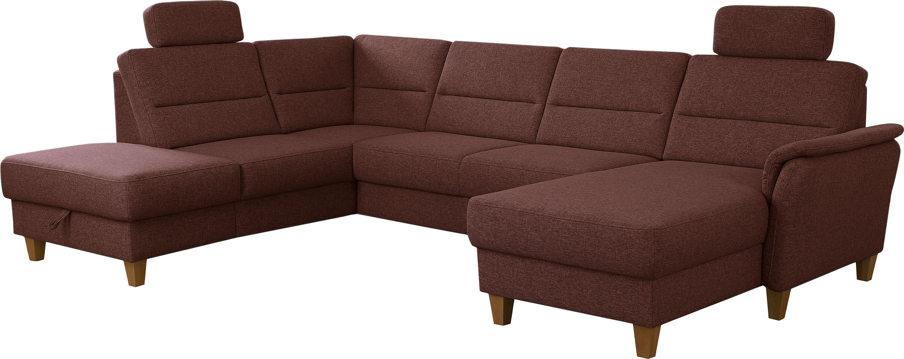 Thumbnail - Home affaire Wohnlandschaft "Palmera U-Form, B: 308 cm" optional Bettfunktion & Bettkasten, Federkern