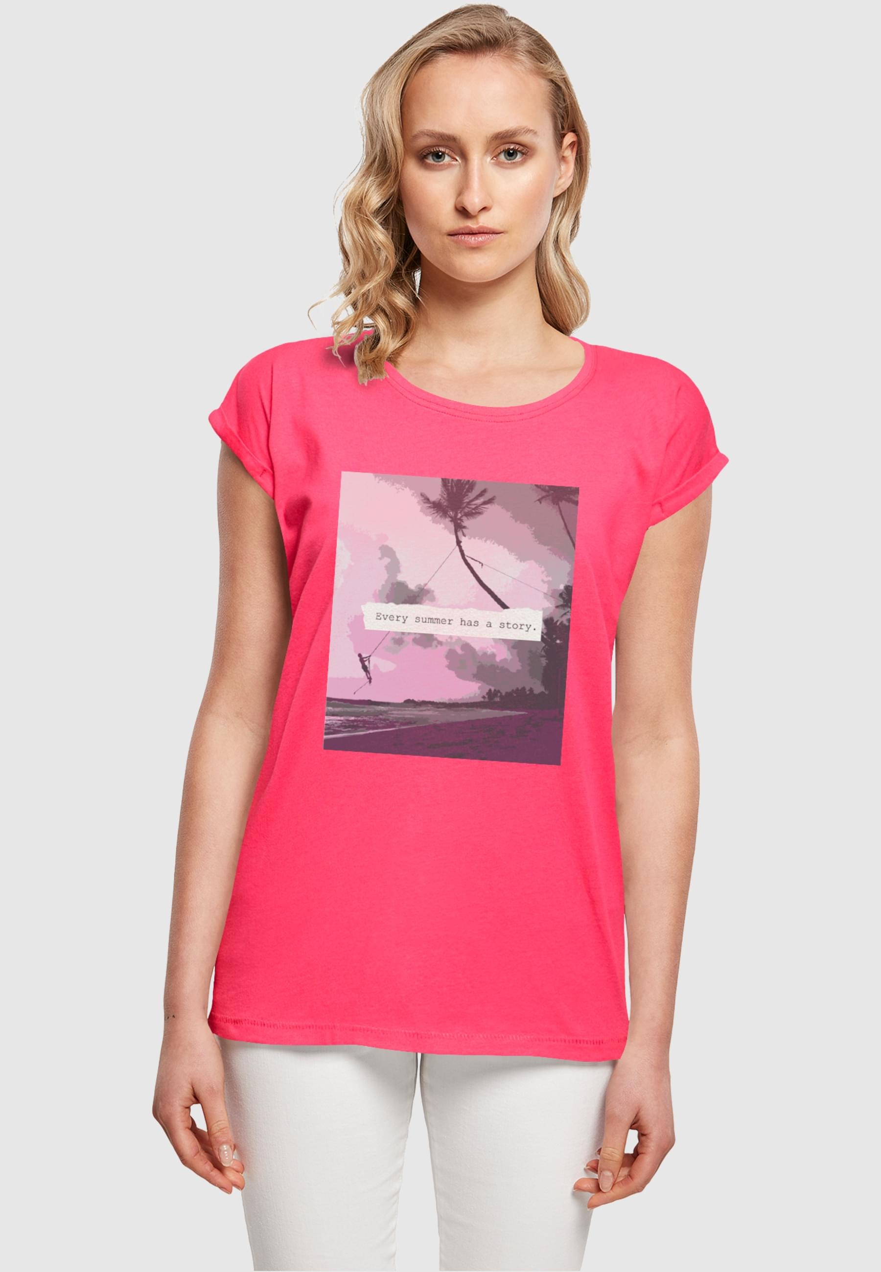 Merchcode T-Shirt »Merchcode Damen Ladies Summer - Every summer has a story T-Shirt«, (1 tlg.)