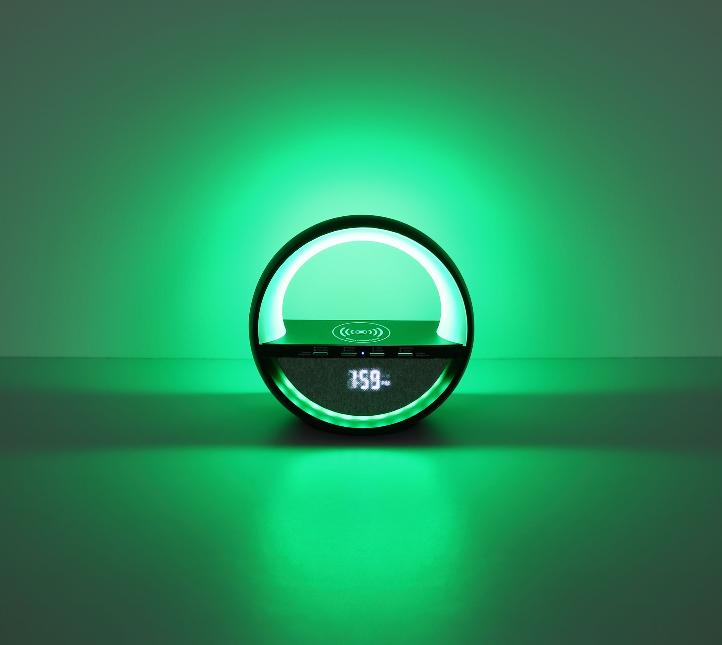 GLOBO LIGHTING Tischleuchte »SOUNDRA« LED-Modul 1 Stk. RGB Tischleuchte mit Touchdimmer, Bluetooth & Akku, USB-C