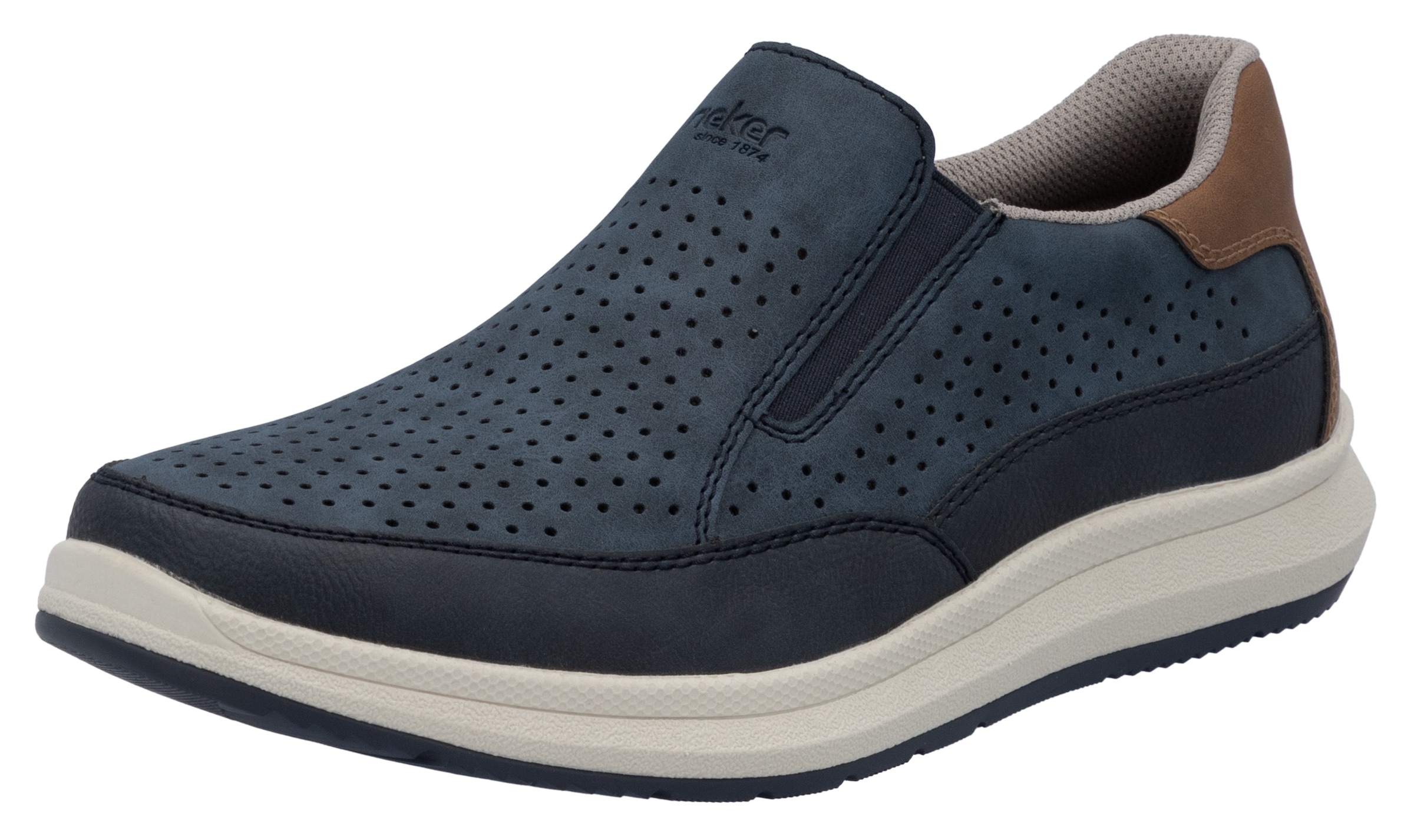 Rieker Slip-On Sneaker, Slipper, Schlupfschuh, Halbschuh mit seitlichen Str günstig online kaufen