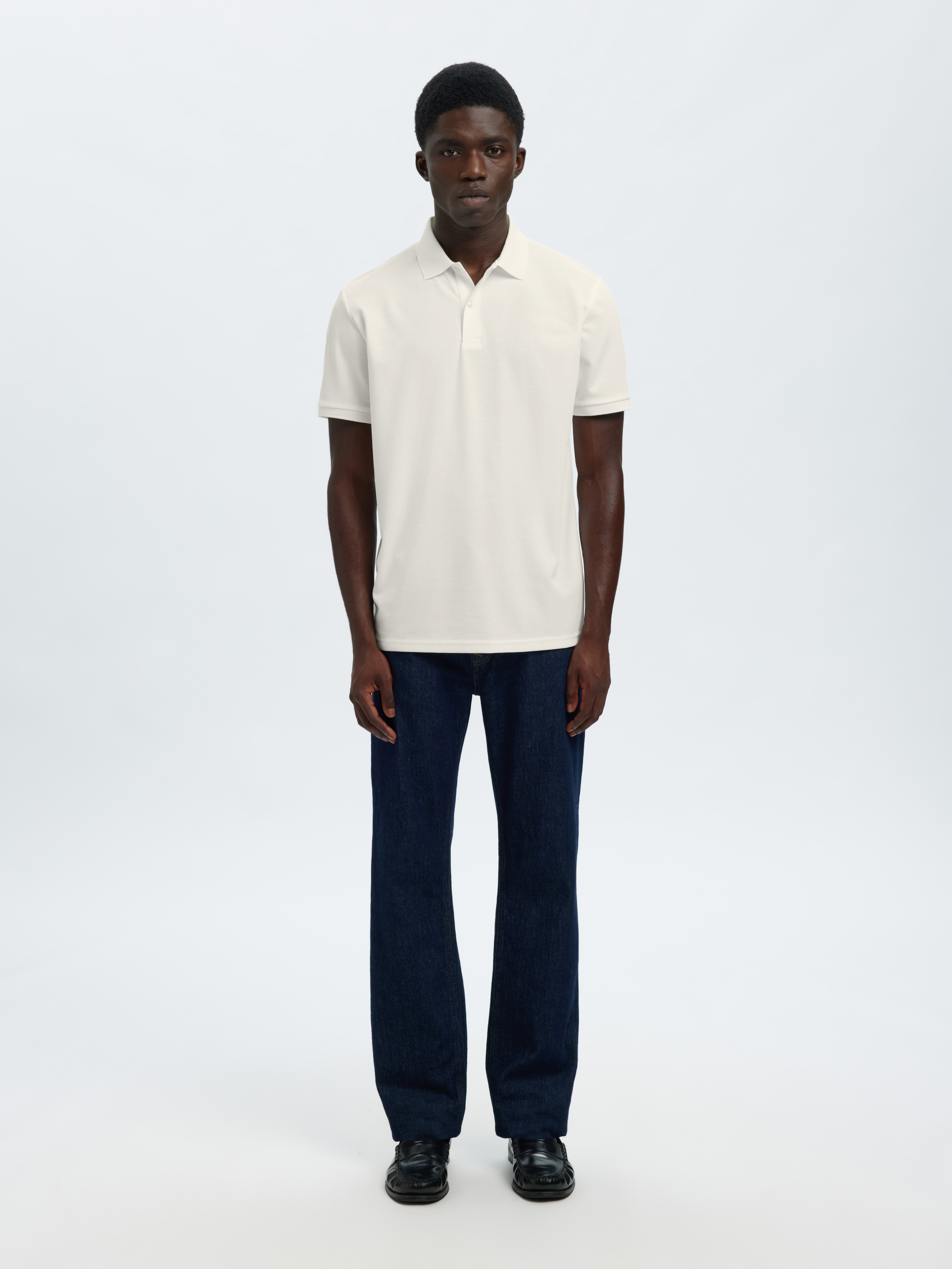 SELECTED Poloshirt »SLHFAVE BUTTON SS POLO NOOS« Baumwollmischung, regular fit