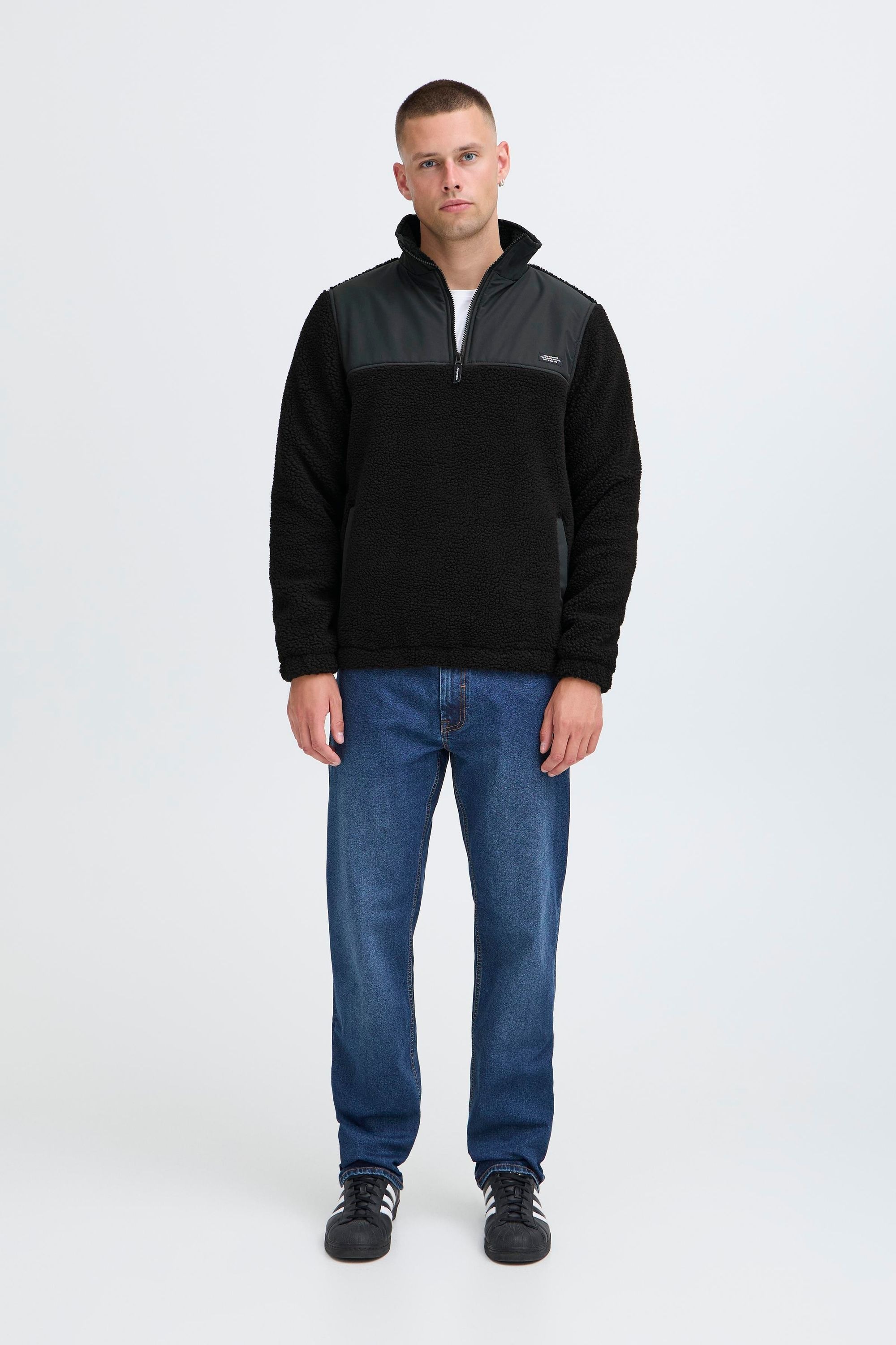 Blend Plüschjacke »BHMTortex« ohne Kapuze Lässiger Troyer in Teddy-Optik