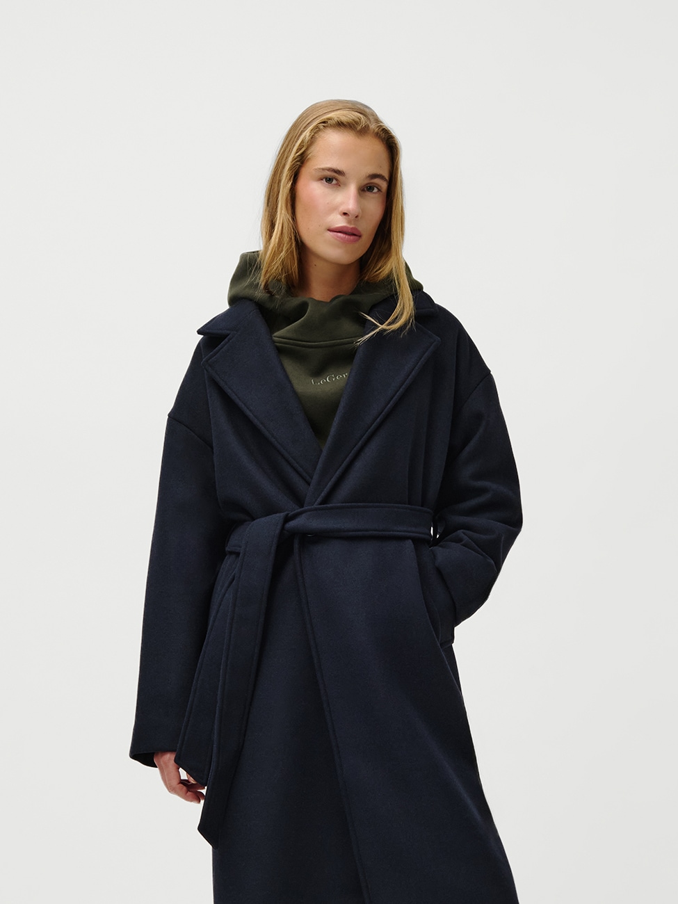 LeGer Langmantel "Betty, LeGer by Lena Gercke" Regular fit mit V-Ausschnitt günstig online kaufen