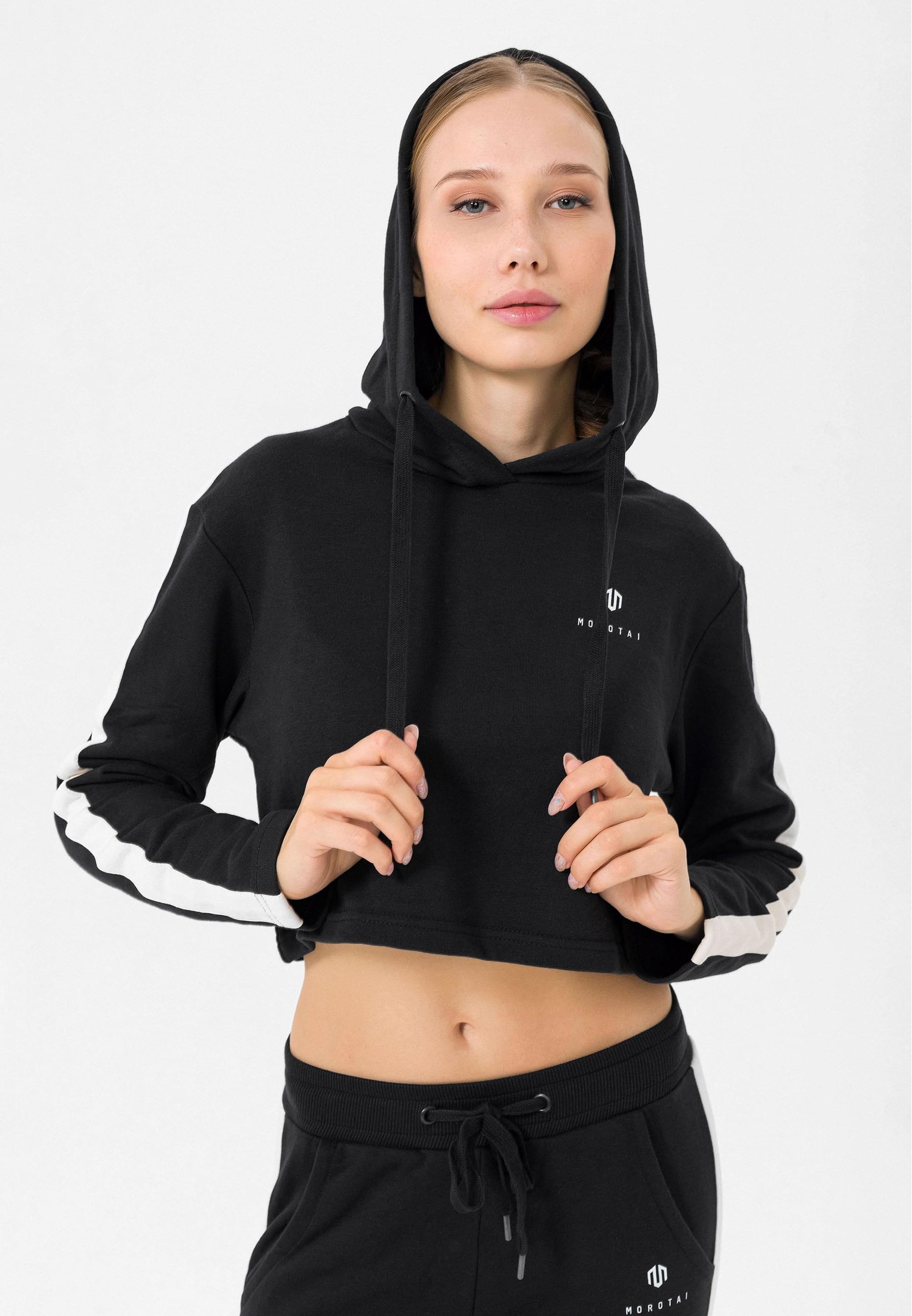 MOROTAI T-Shirt "MOROTAI Damen Morotai Casual Cropped Hoodie" günstig online kaufen