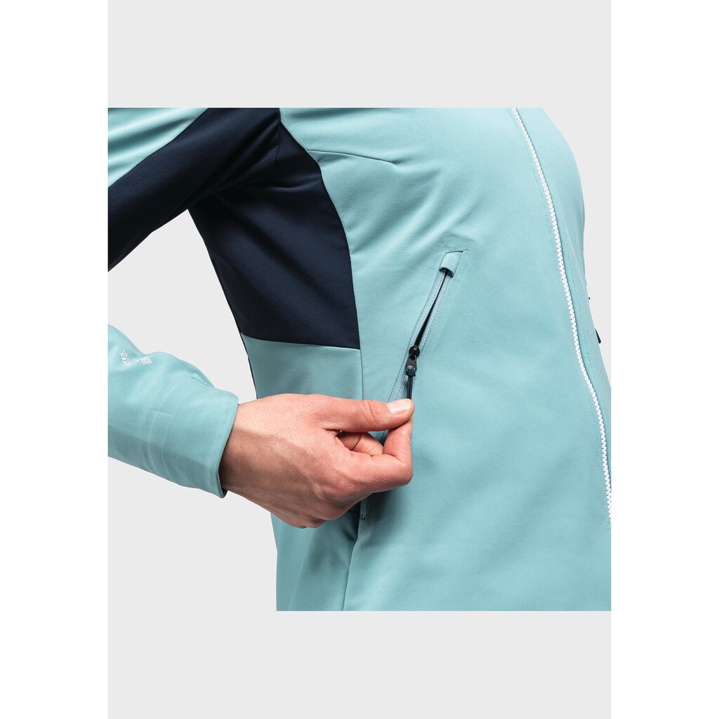 Schöffel Outdoorjacke »Softshell Jacket Kals L«, mit Kapuze