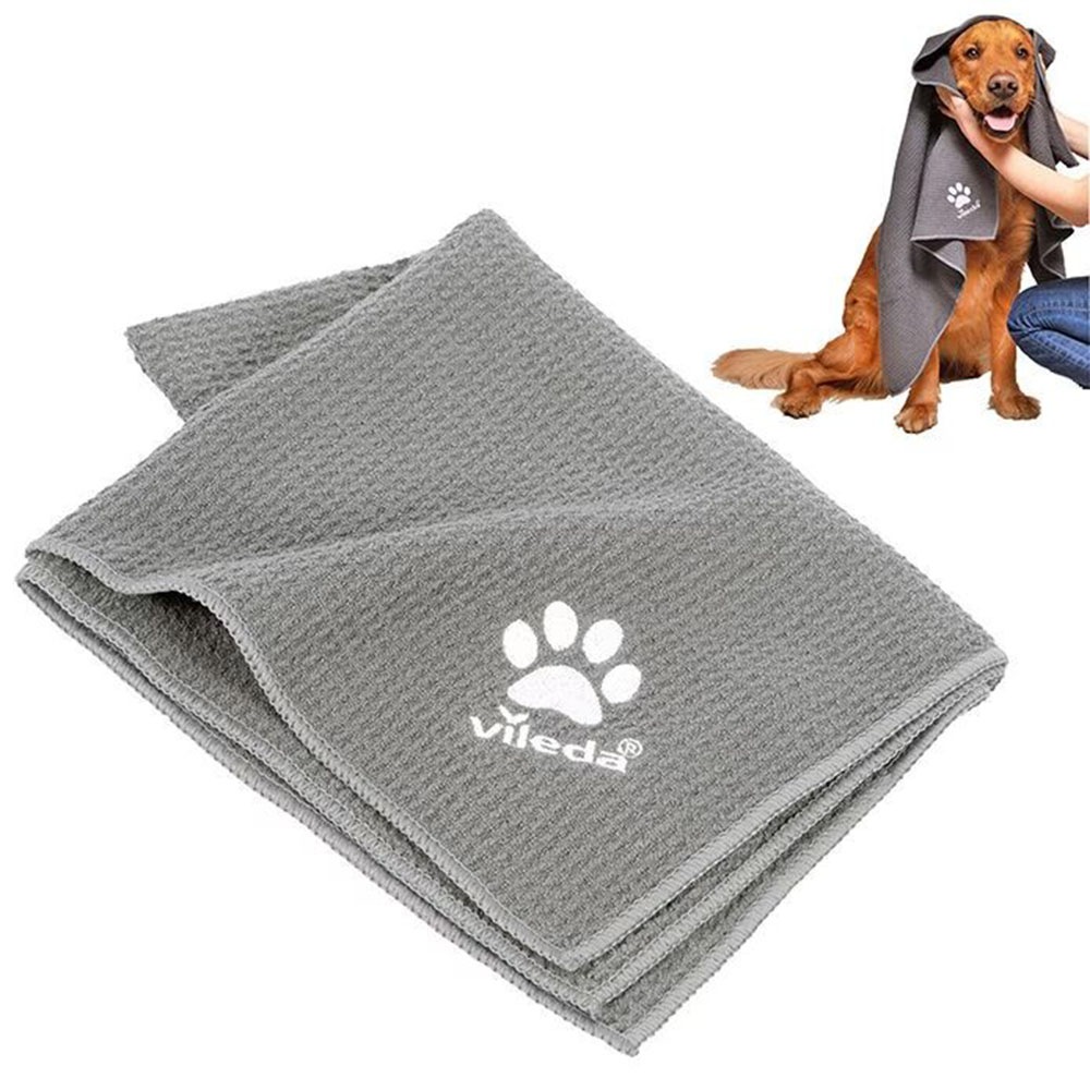 VILEDA Wischbezug "Vileda Pet Pro Microfibre Tuch XL", B:22,5cm H:29mm T:2,5cm, grau, Putztücher, Trocknet 6x schneller als ein Baumwolltuch*