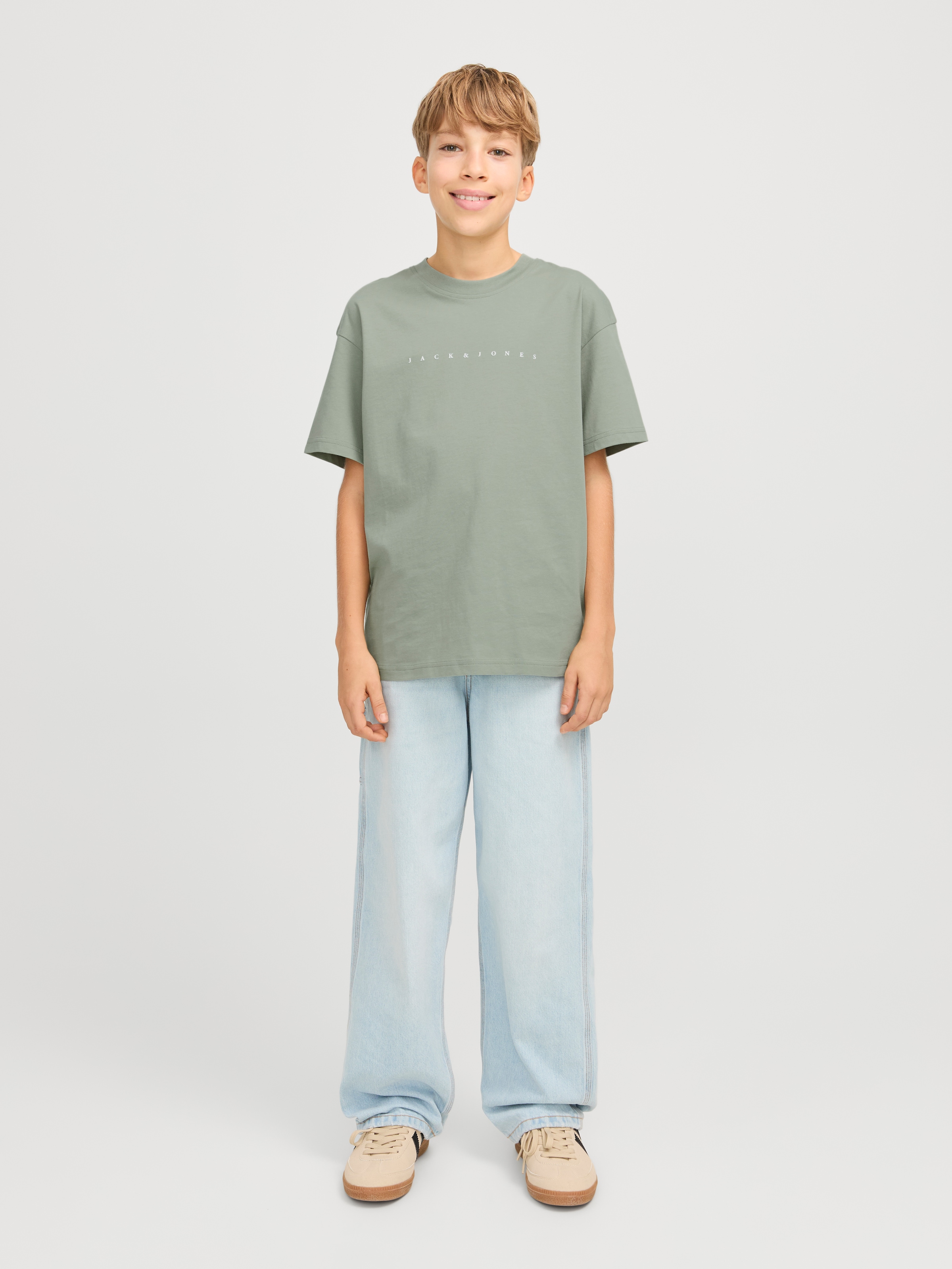 Jack & Jones Junior Kurzarmshirt »JJESTAR lässig, weich, atmungsaktiv, stylisch«, bedruckt, casual, relaxed fit, Rundhals