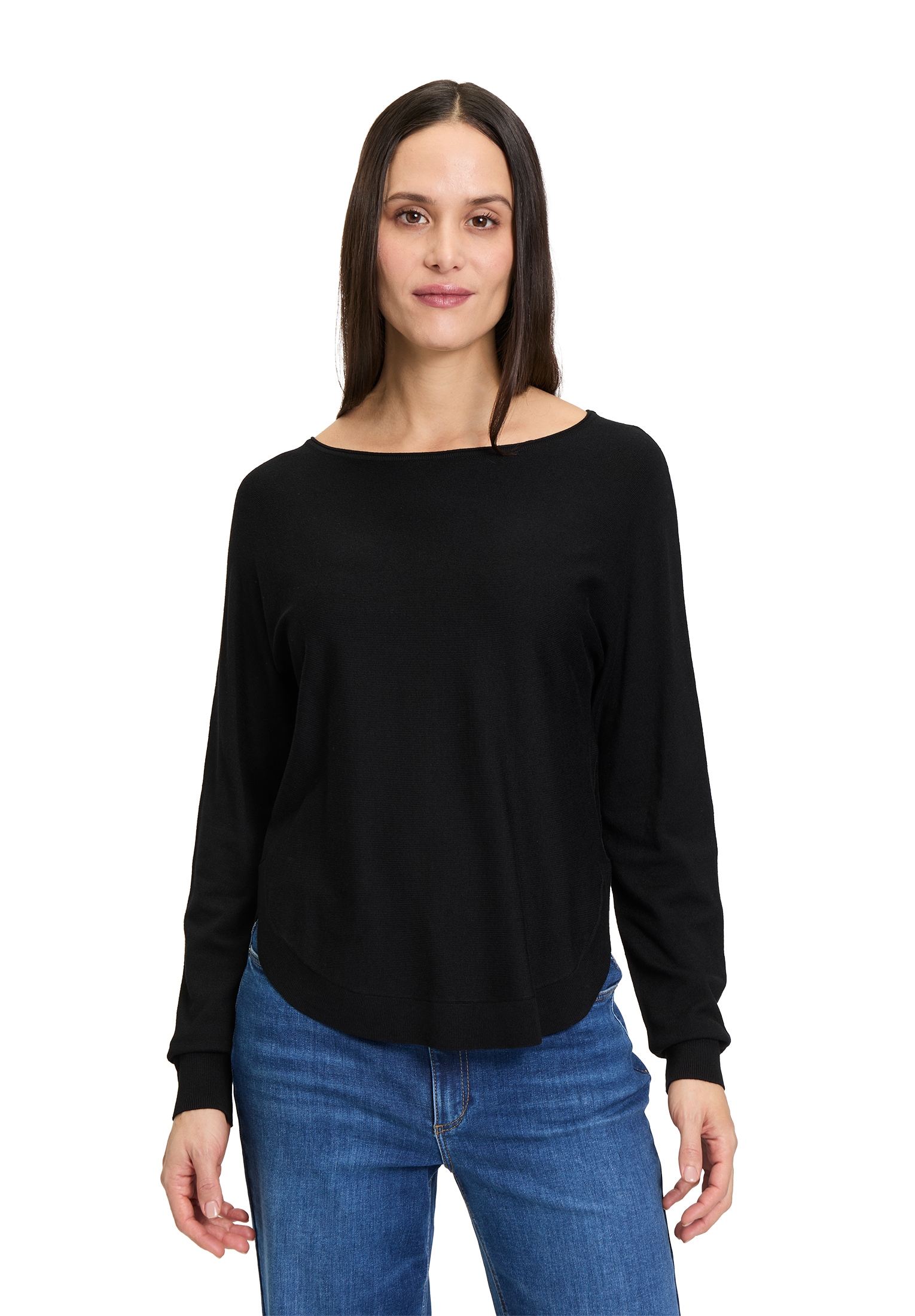Betty&Co Strickpullover "Betty & Co Damen Feinstrickpullover mit U-Boot-Aus günstig online kaufen