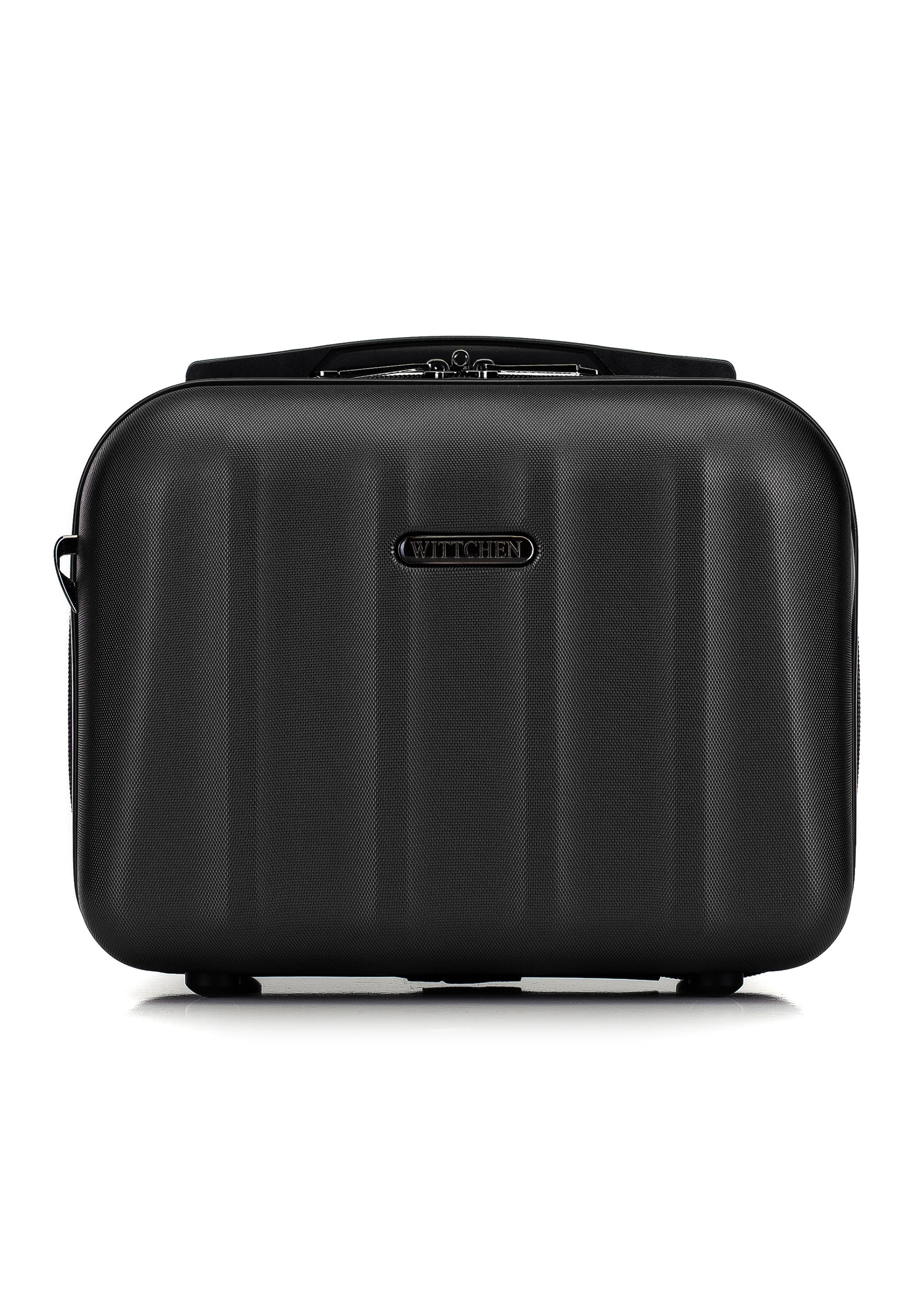 WITTCHEN Handgepäckkoffer "CRUISE LINE", (nein), Black Textured Polycarbonate Travel Cosmetic Case / WITTCHEN