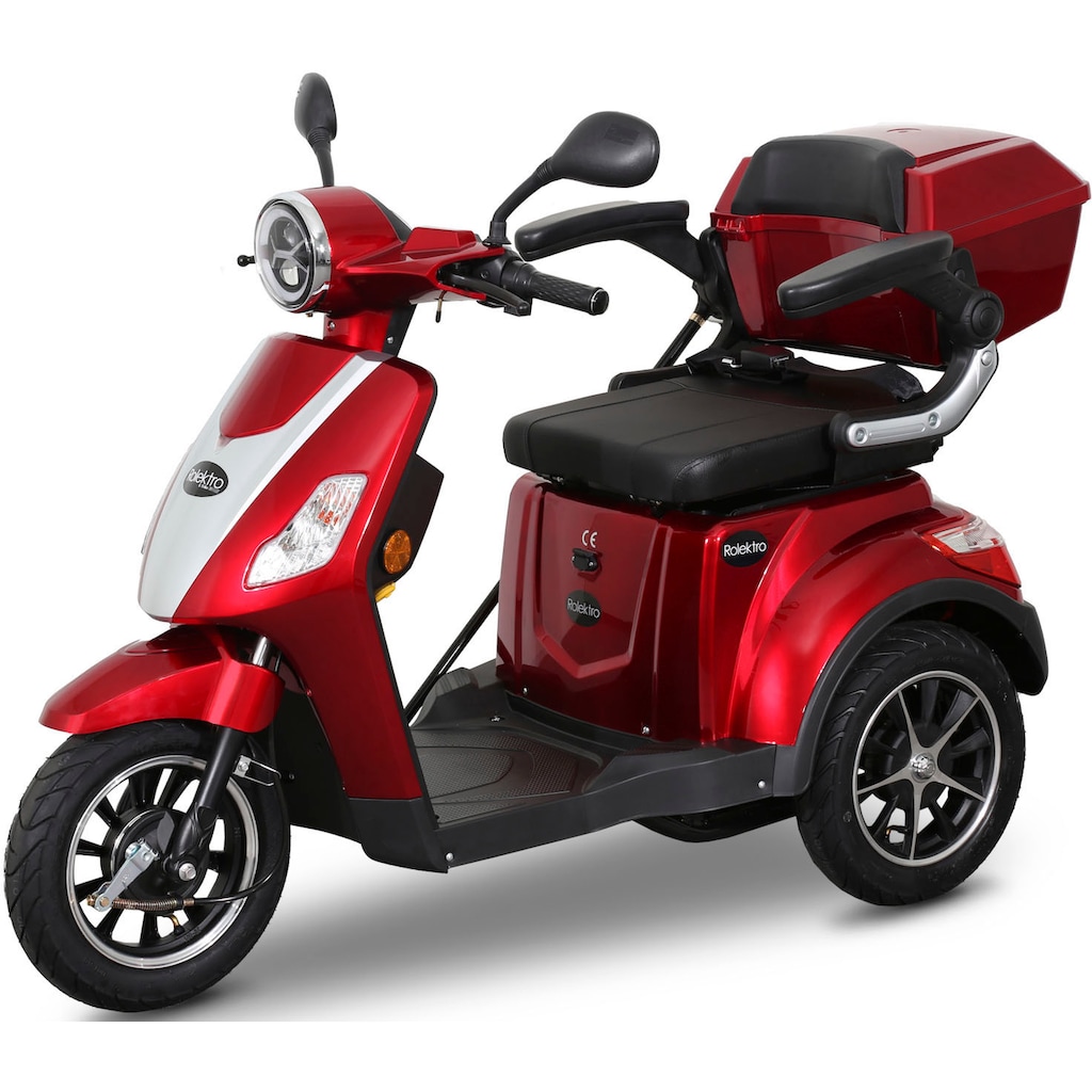 Rolektro Elektromobil »E-Trike 15 V.2«, 1000 W, 15 km/h, (mit Topcase)