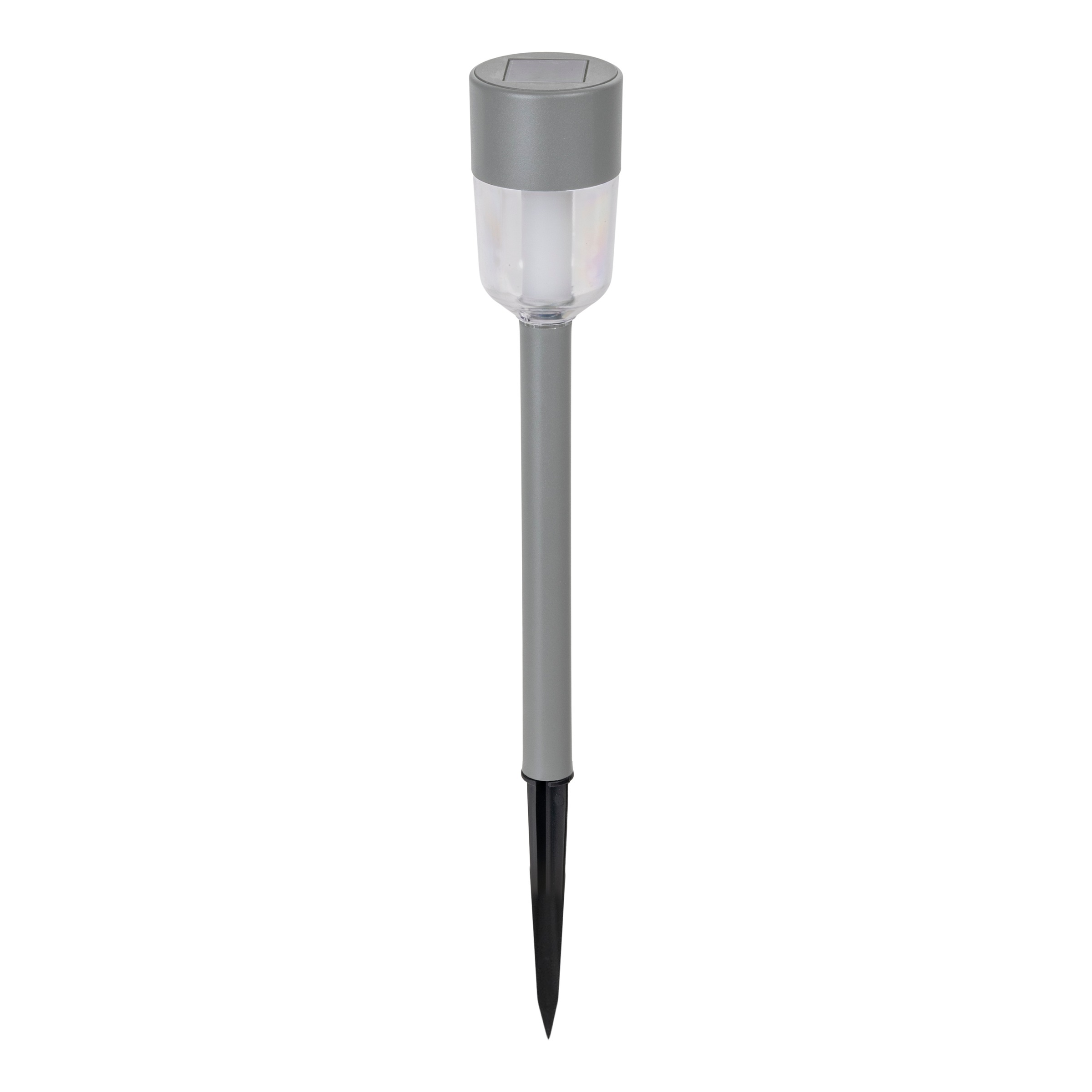 LED Solarleuchte NÄVE "Doha", grau, H:35,5cm Ø:4,7cm, Leuchten, 8er-Set Dekoerdspieß, je H: 35,5cm, grau, LED warmweiß, Leuchtdauer 8h 3