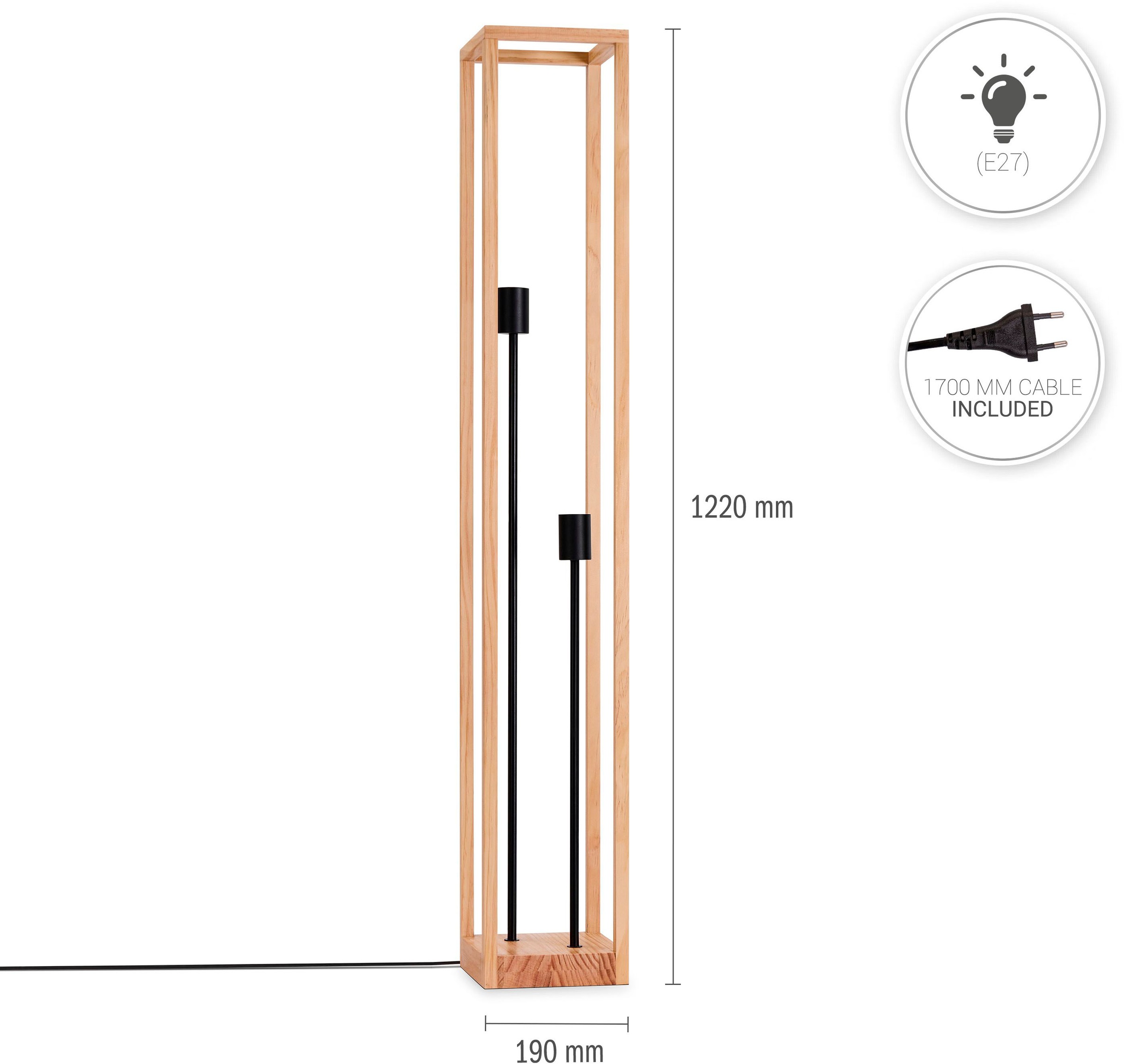 Paco Home Stehlampe »BJÖRN« E27