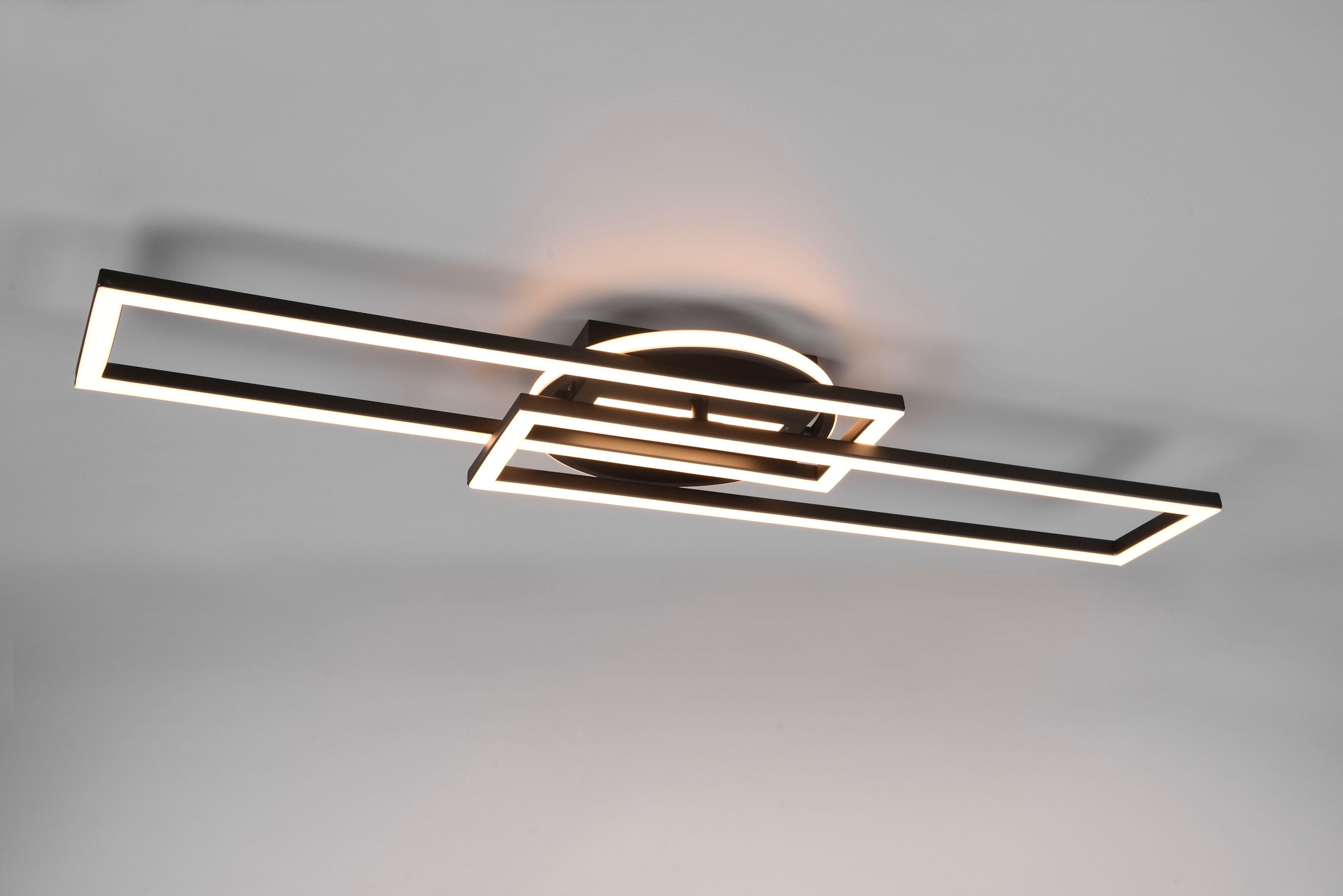 TRIO Leuchten LED Deckenleuchte »Twister«, 1 flammig-flammig, Deckenlampe  4500 Lumen Lichtfarbe einstellbar Fernbedienung Memory | BAUR