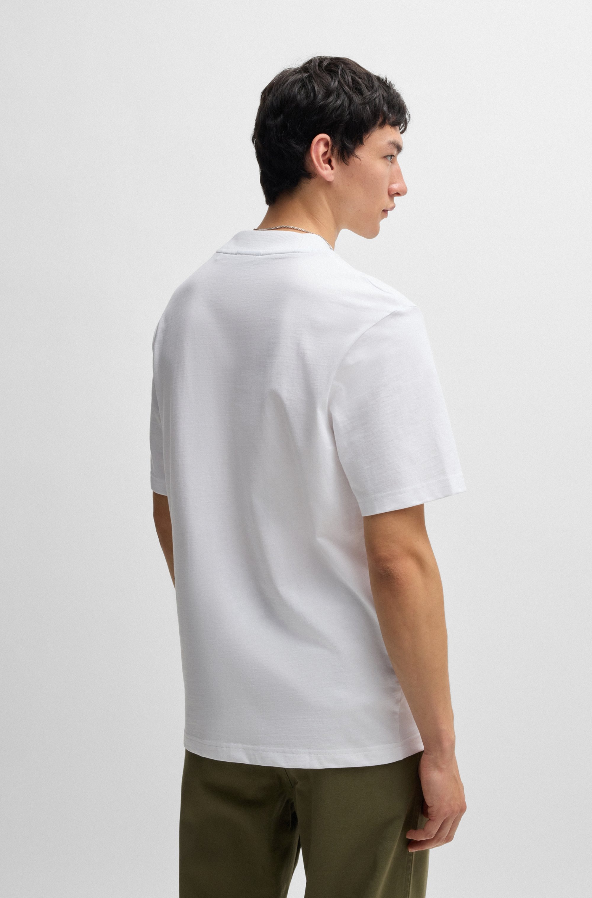 Thumbnail - HUGO Blue T-Shirt "Nieros" mit Logo-Patch