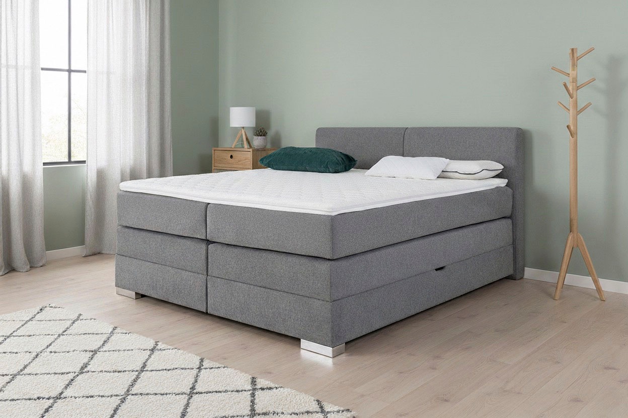 Home affaire Boxspringbett "Juliste inkl. Bettkasten und PUR-Schaum-Topper" günstig online kaufen