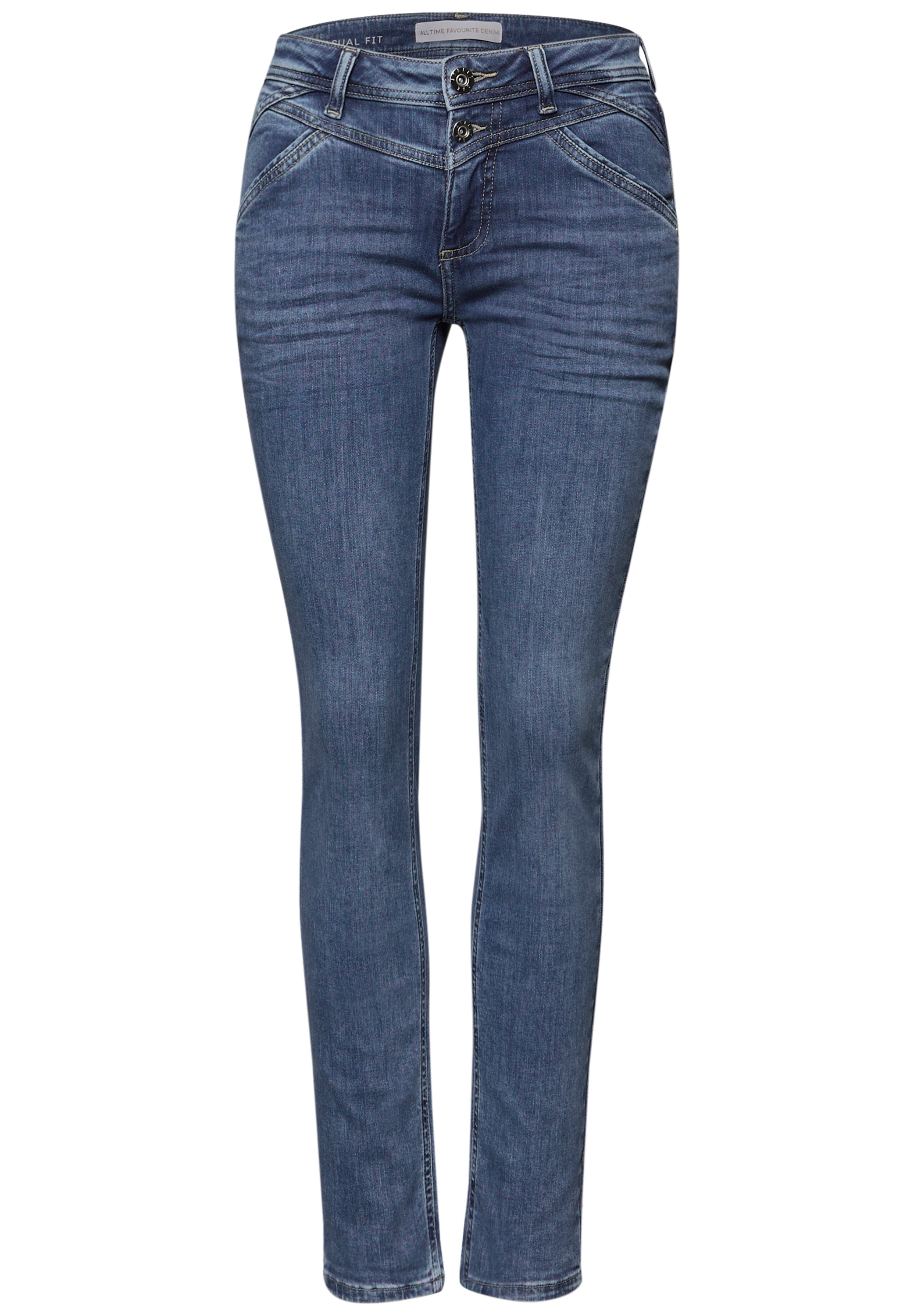 STREET ONE Comfort-fit-Jeans Middle Waist