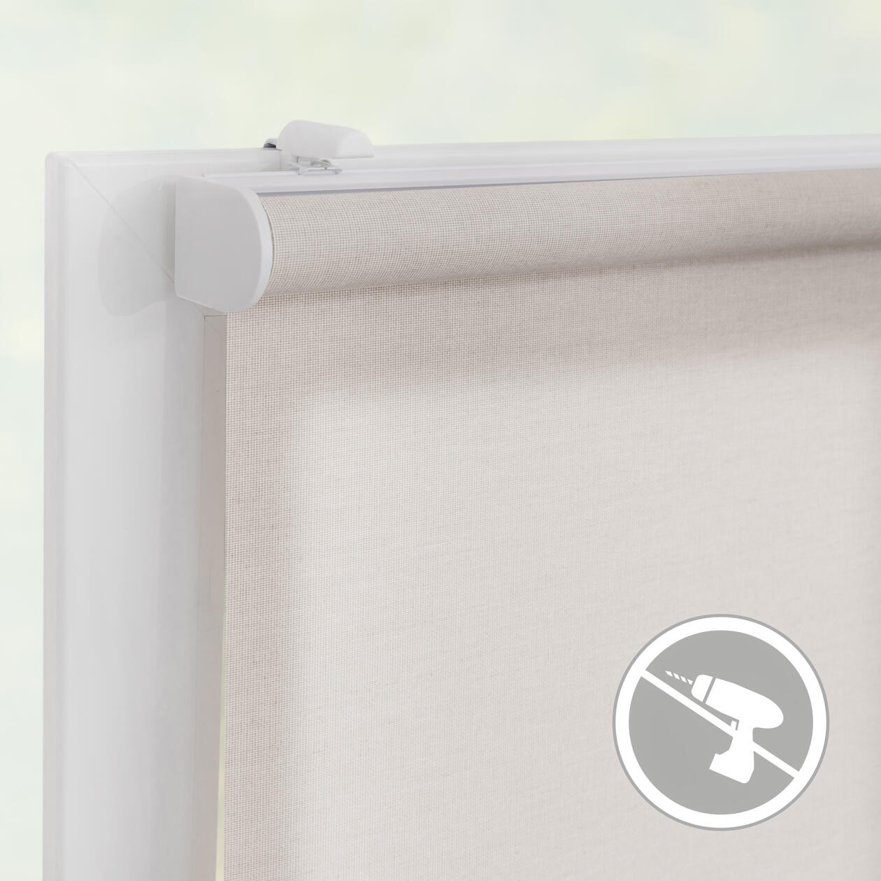 LICHTBLICK ORIGINAL Rollo »Klemmfix, ohne Bohren«, blickdicht, Blendschutz-Sichtschutz, mit Bohren/ohne Bohren, freihängend, Steuerbar mit Bluetooth-App, integrierter Elektromotor und Akku