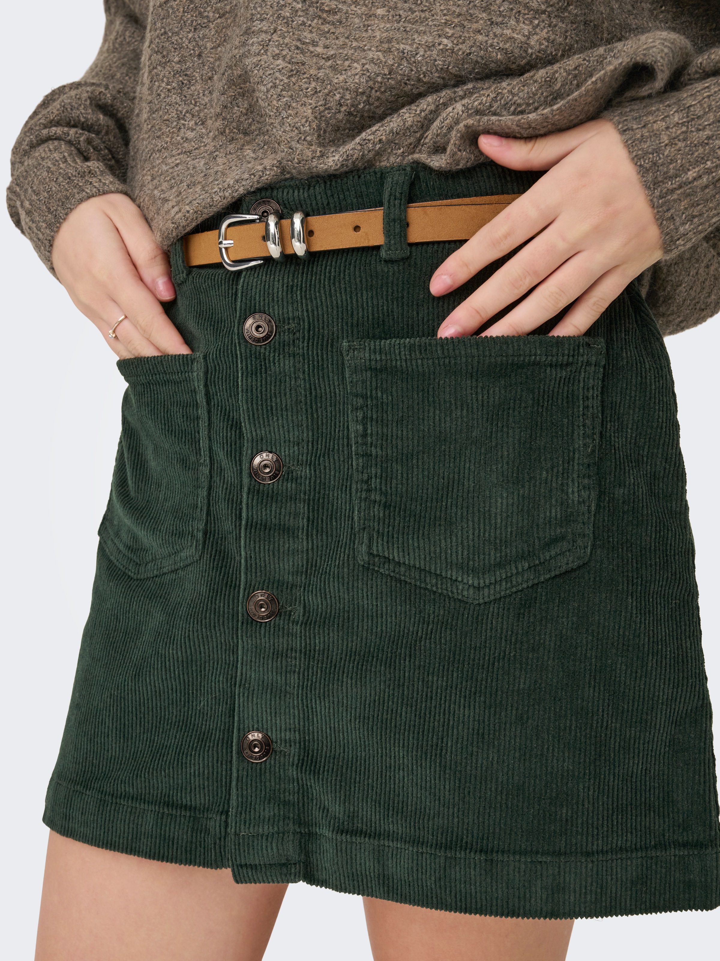 Thumbnail - ONLY Minirock "ONLAMAZING HW CORD SKIRT"