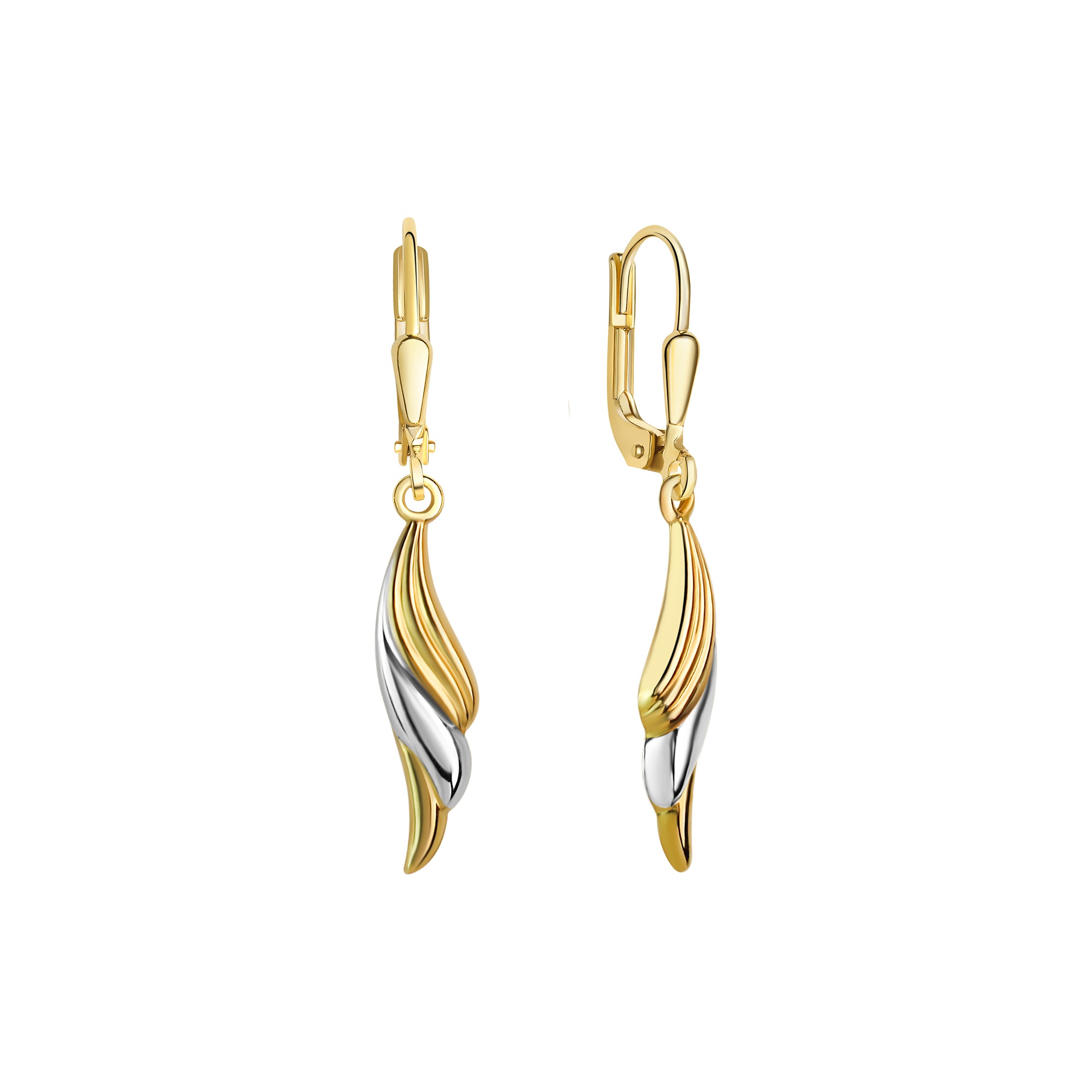 Fascination by Ellen K. Paar Ohrhänger »585/- Gelbgold bicolor glanz«